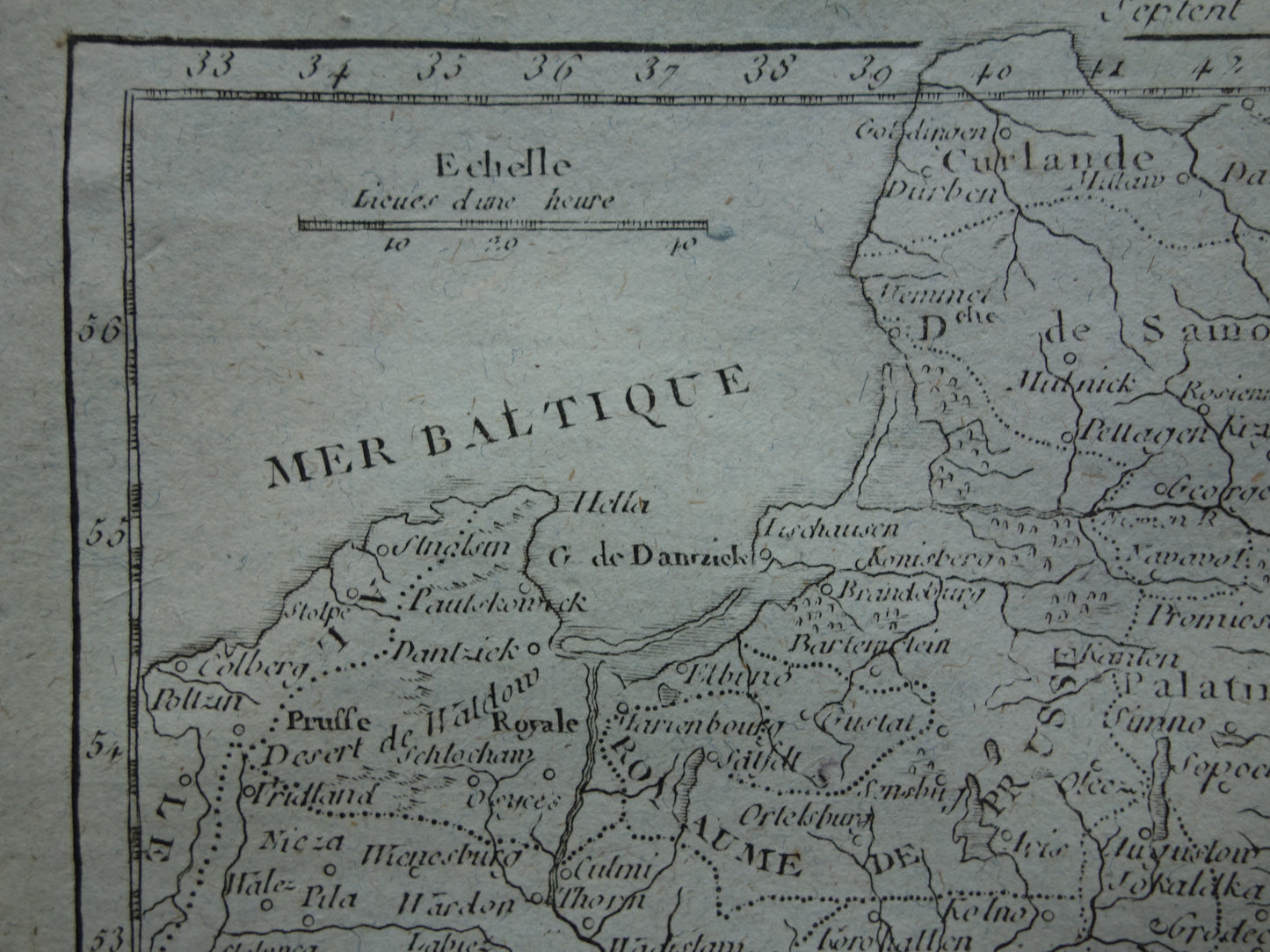POLEN oude landkaart van Polen uit het jaar 1793 originele antieke kaart Polen klein formaat