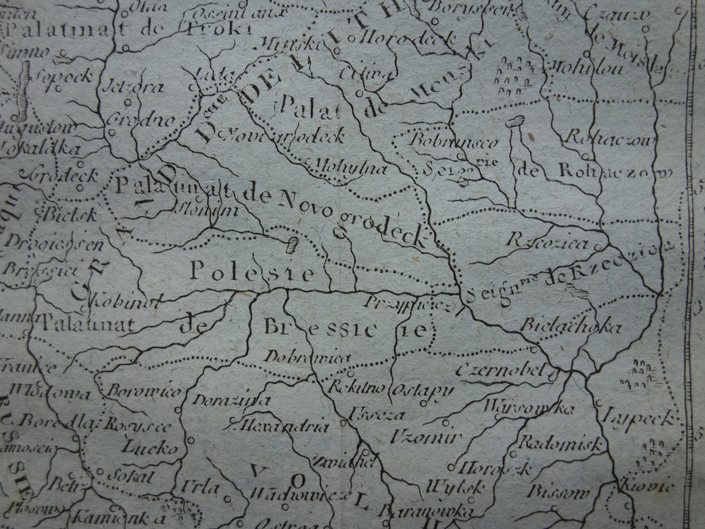 POLEN oude landkaart van Polen uit het jaar 1793 originele antieke kaart Polen klein formaat