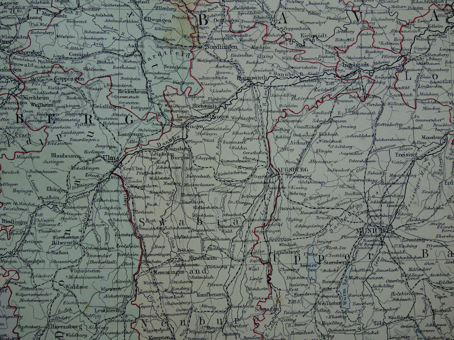 Historische kaarten landkaarten Beieren Duitsland winkel