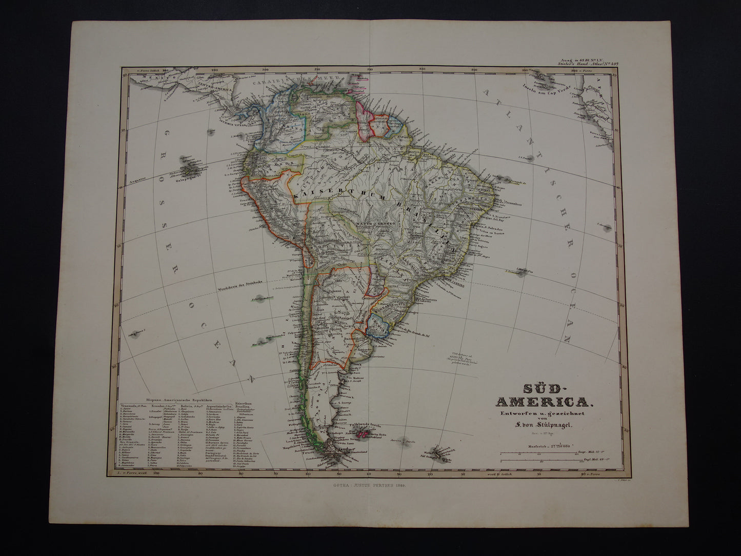 zuid-amerika historische kaarten te koop winkel