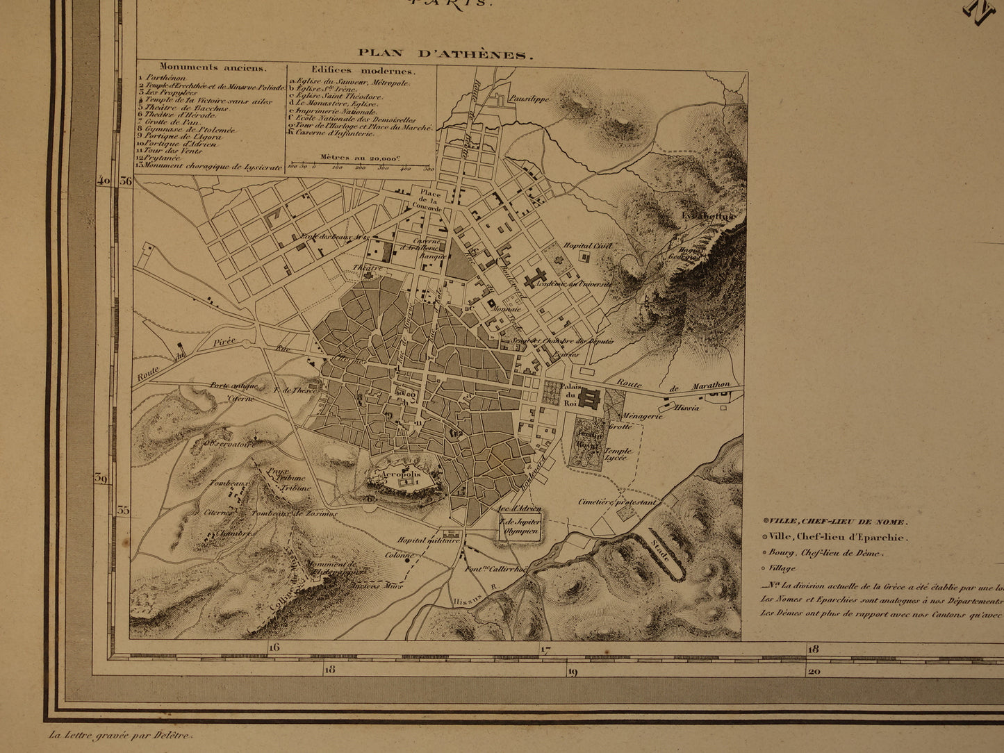 GRIEKENLAND grote oude landkaart van Griekenland 1880 Prachtige originele handgekleurde antieke kaart