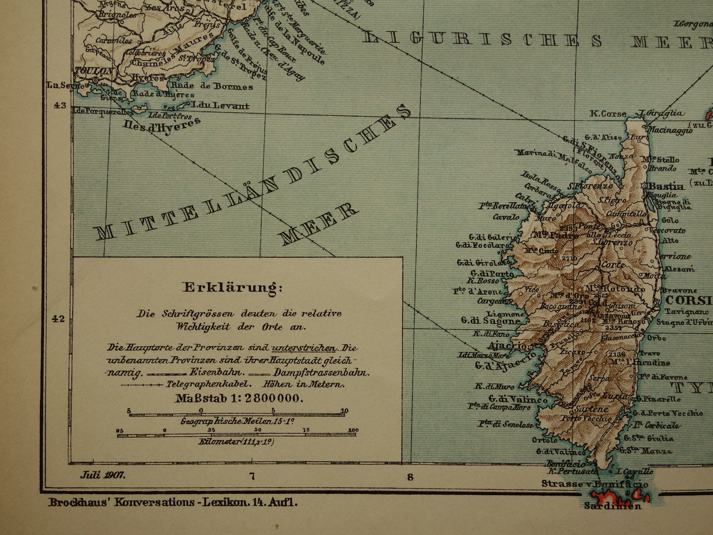 Oude kaart van Italië historische landkaart midden- en noord-Italie oude vintage kaarten met jaartal