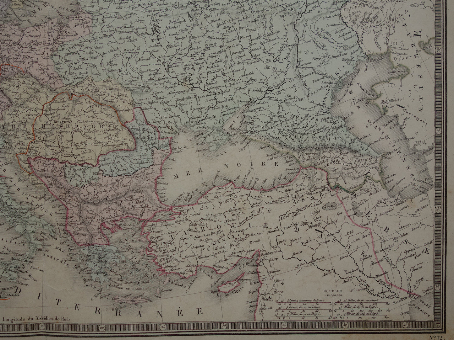 EUROPA oude landkaart van Europa uit 1876 originele antieke kaart Europees continent vintage poster