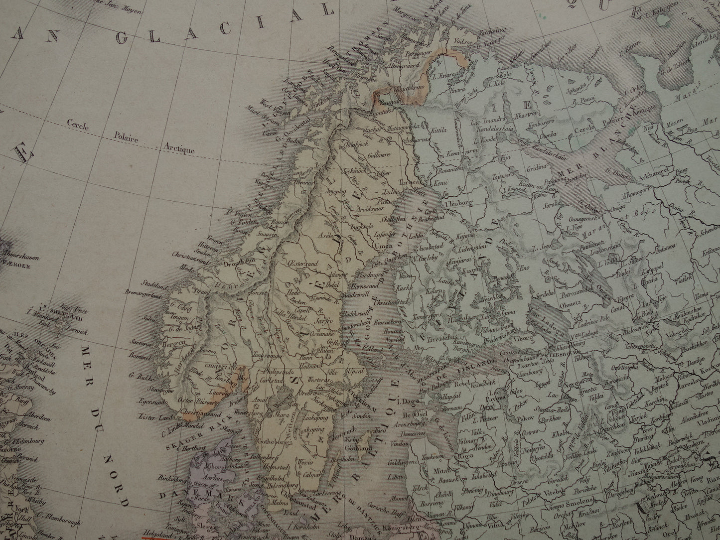 EUROPA oude landkaart van Europa uit 1876 originele antieke kaart Europees continent vintage poster
