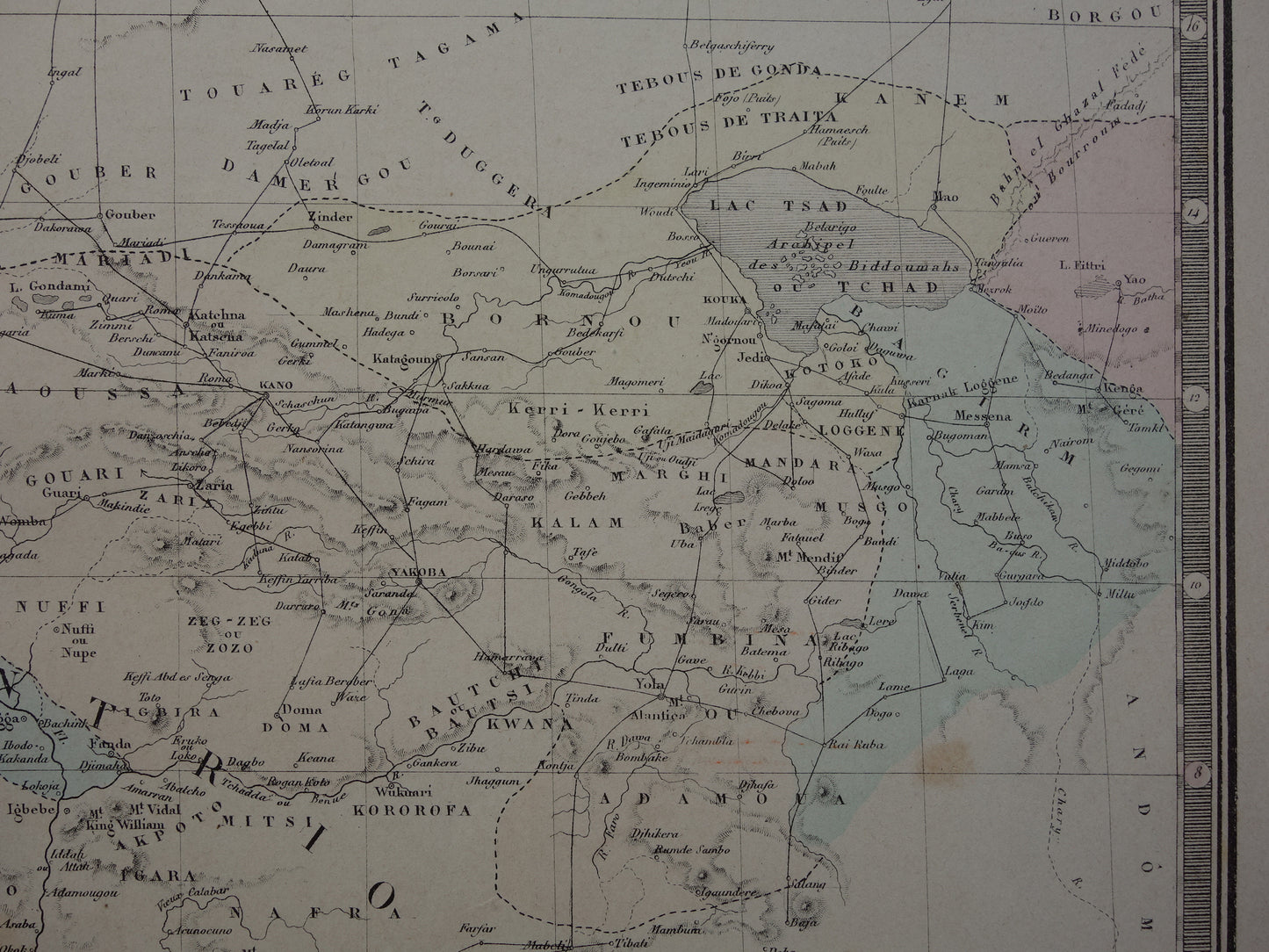 AFRIKA oude kaart van West-Afrika 140+ jaar oude landkaart van Sahara Guinea Nigeria Grote originele vintage historische kaarten