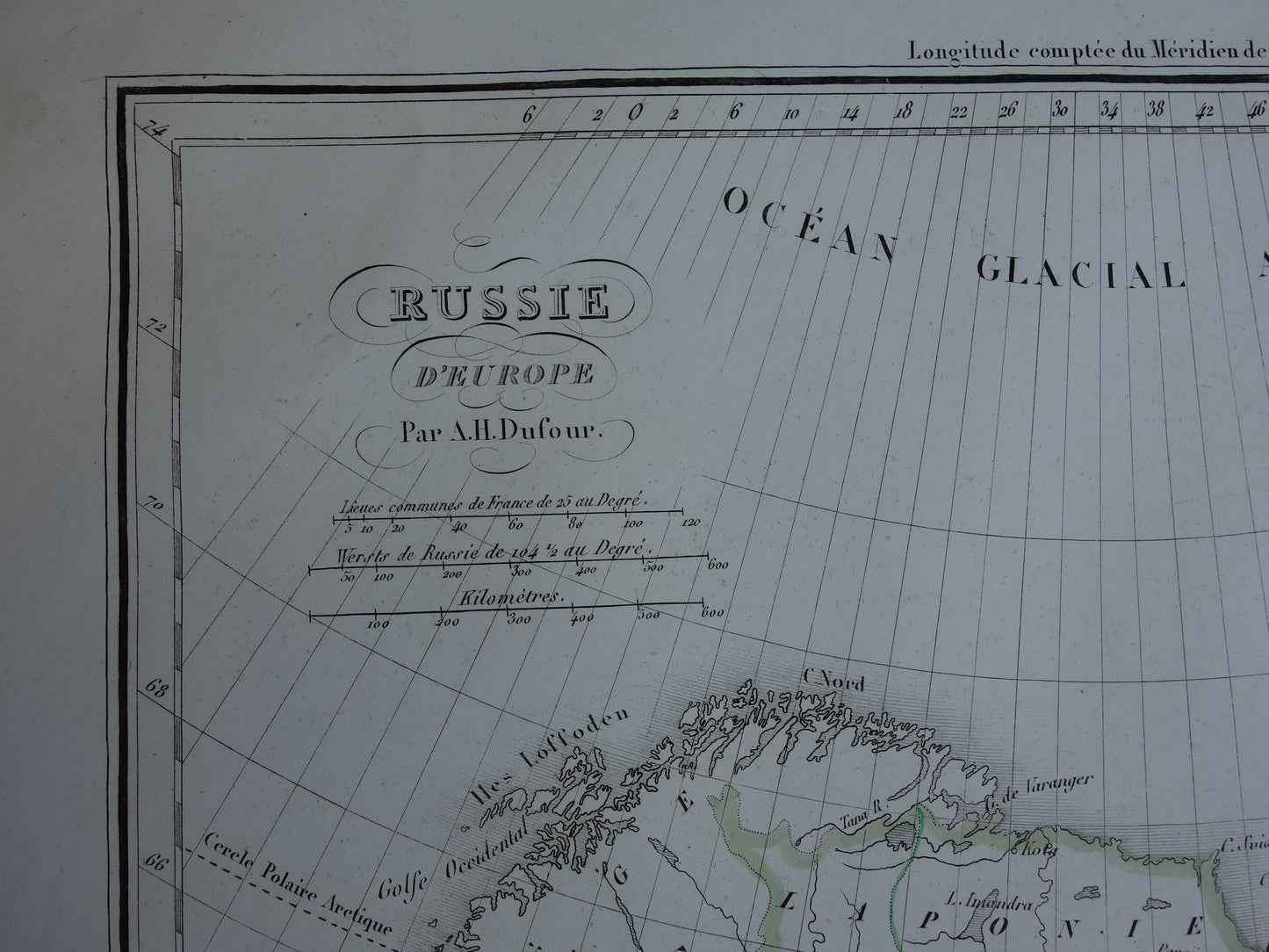 Russie d'Europe A.H. Dufour 1849