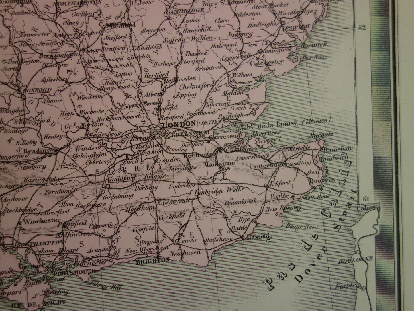 Grote antieke kaart van GROOT BRITTANIË en IERLAND 130+ jaar oude Franse landkaart vintage poster met jaartal/datum