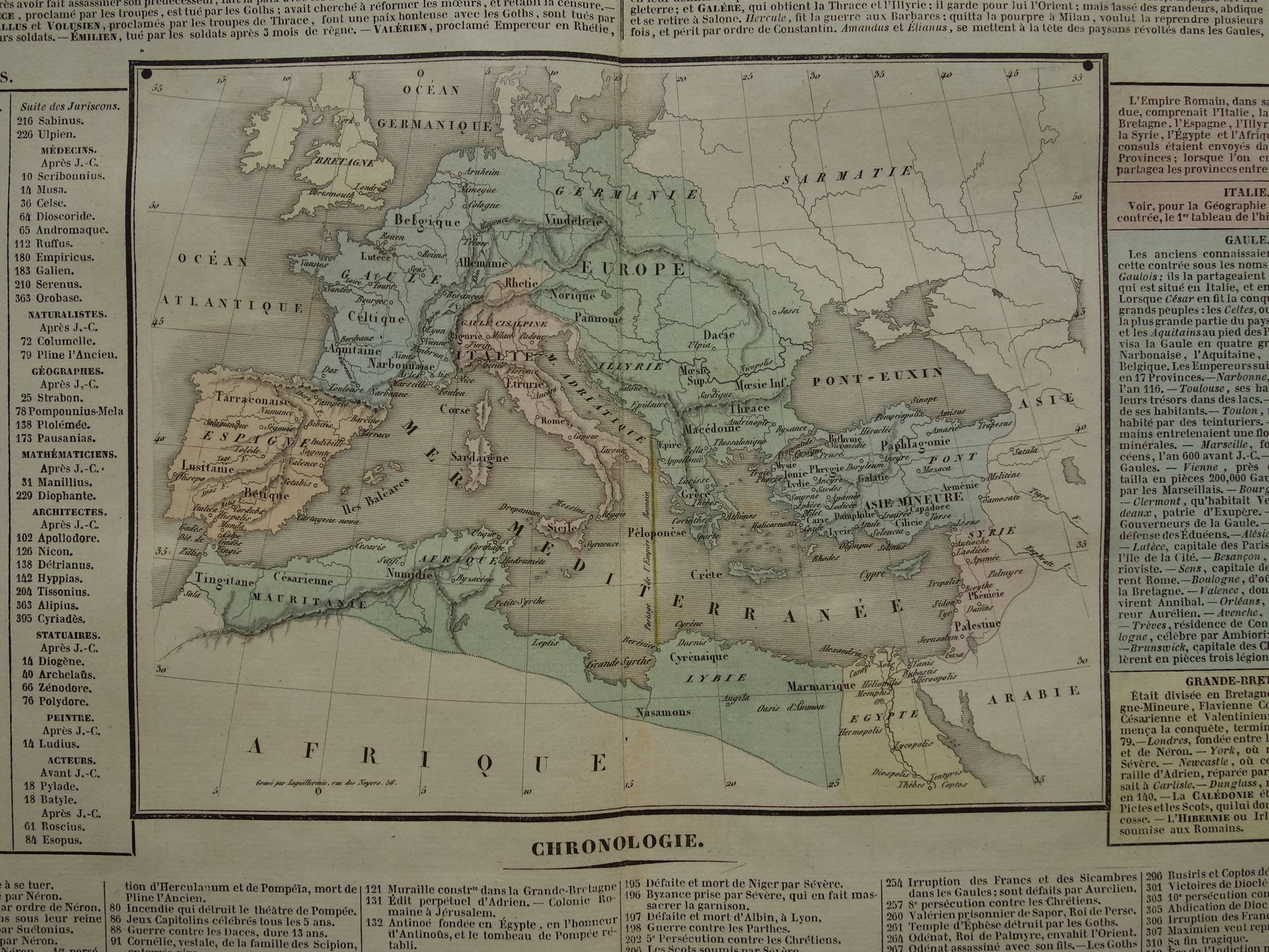 oude kaarten van het Romeinse rijk