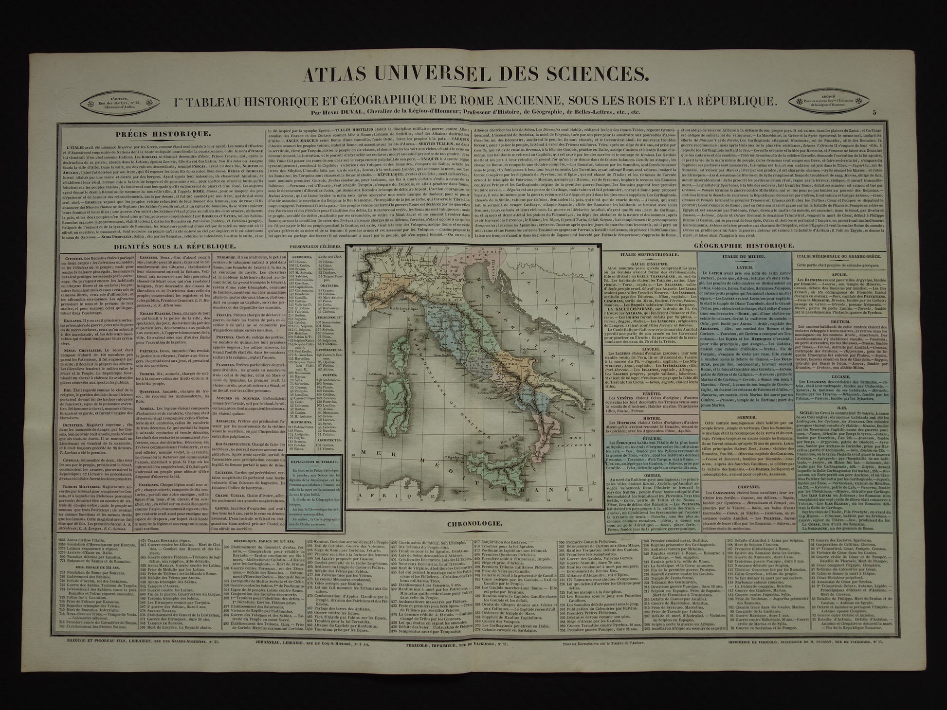 oude gravure over de geschiedenis van het Romeinse Rijk