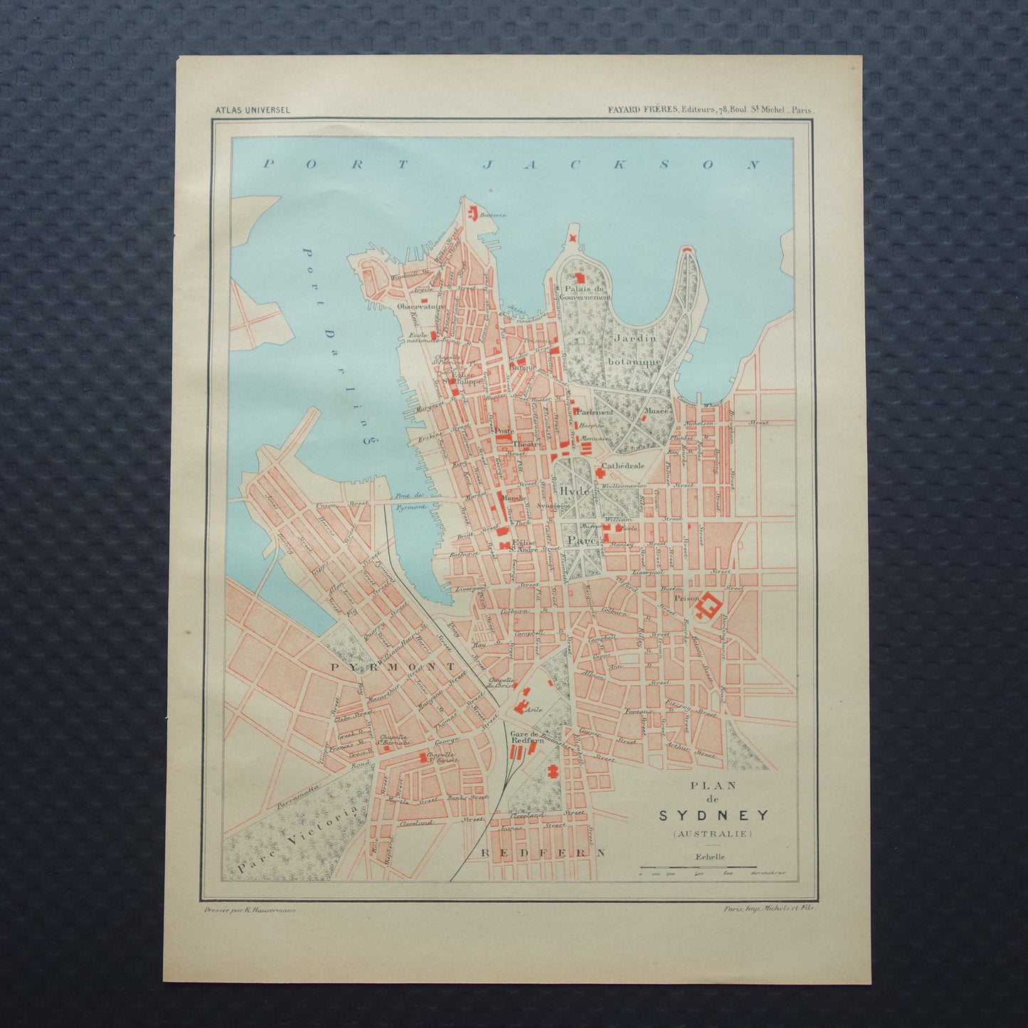 Sydney historische kaart