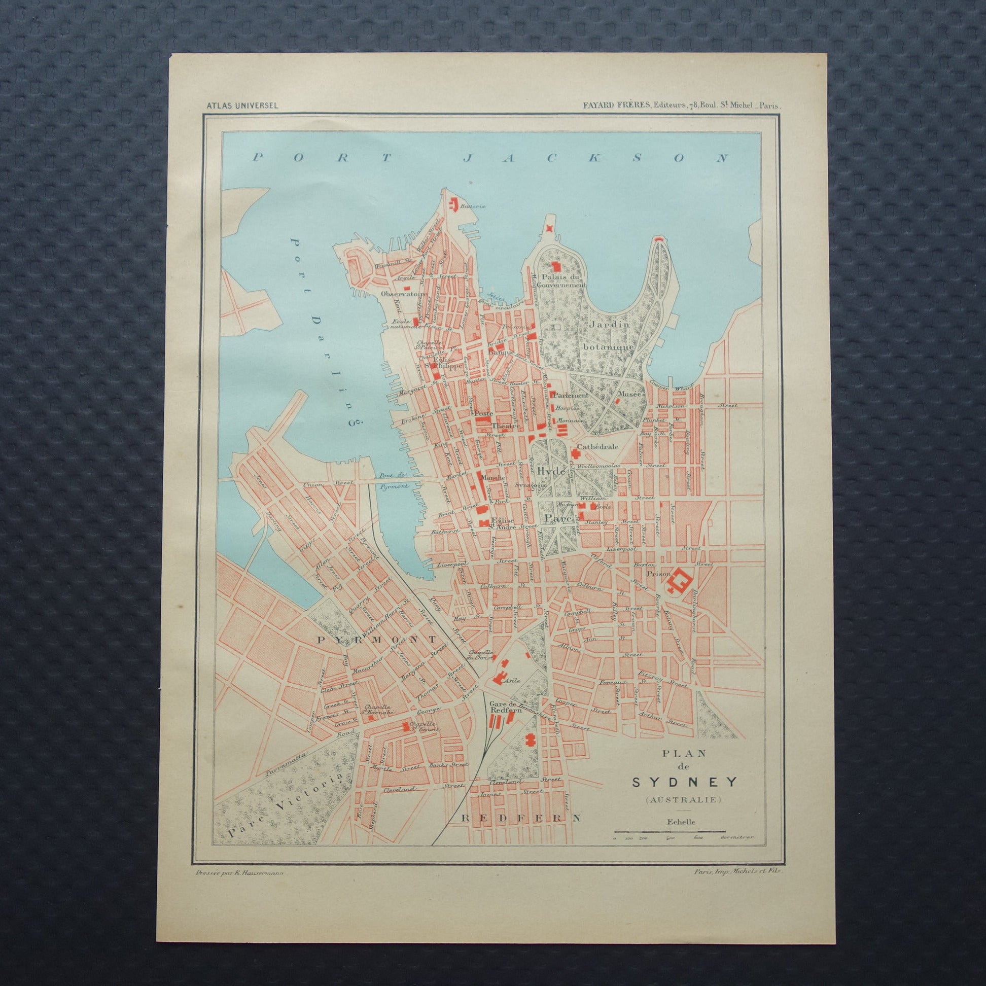 Sydney historische kaart