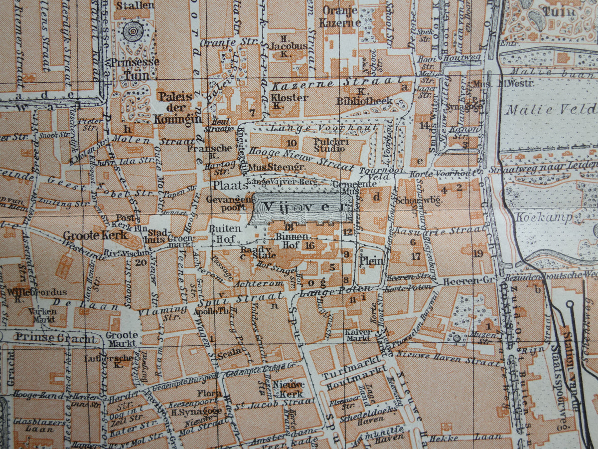 den haag in het jaar 1904 kaart