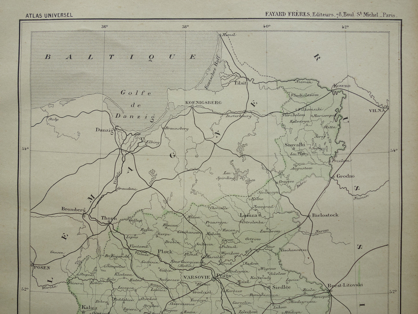oude historische kaarten van Polen kopen
