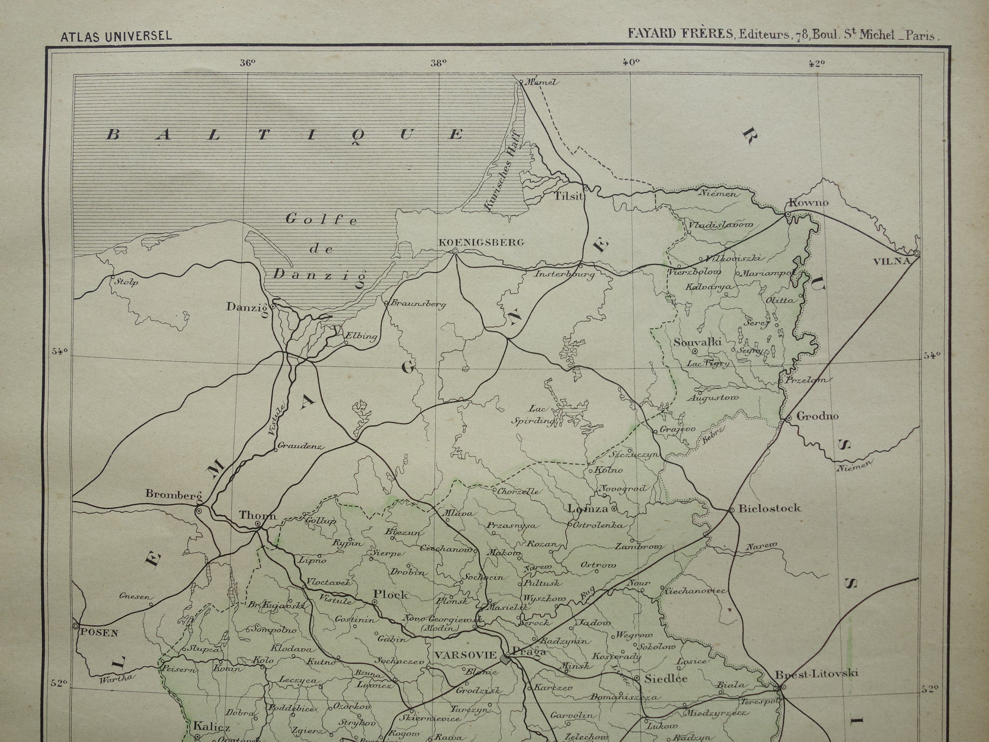 oude historische kaarten van Polen kopen
