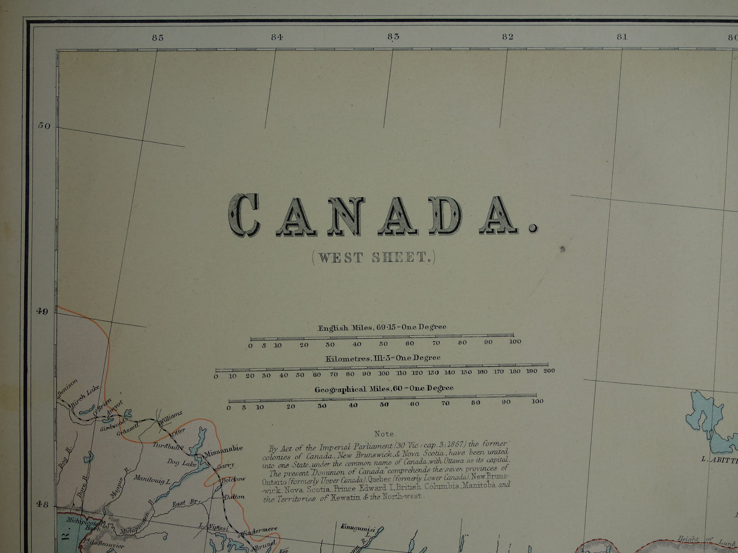 historische kaarten van Canada