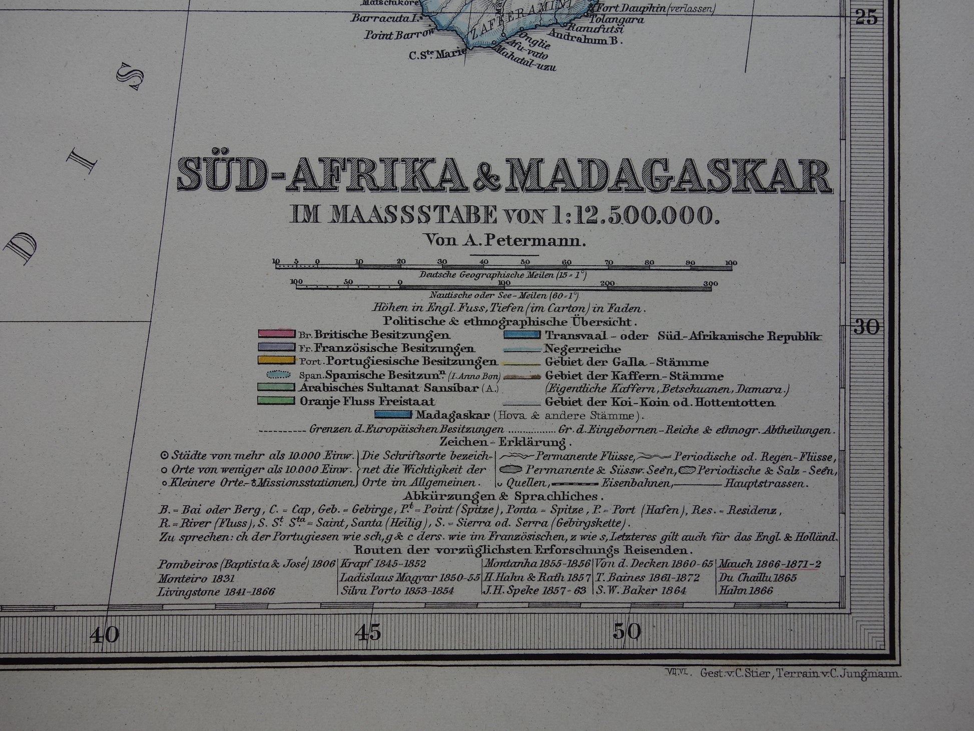 oude landkaarten van Afrika Zuid-Afrika kopen