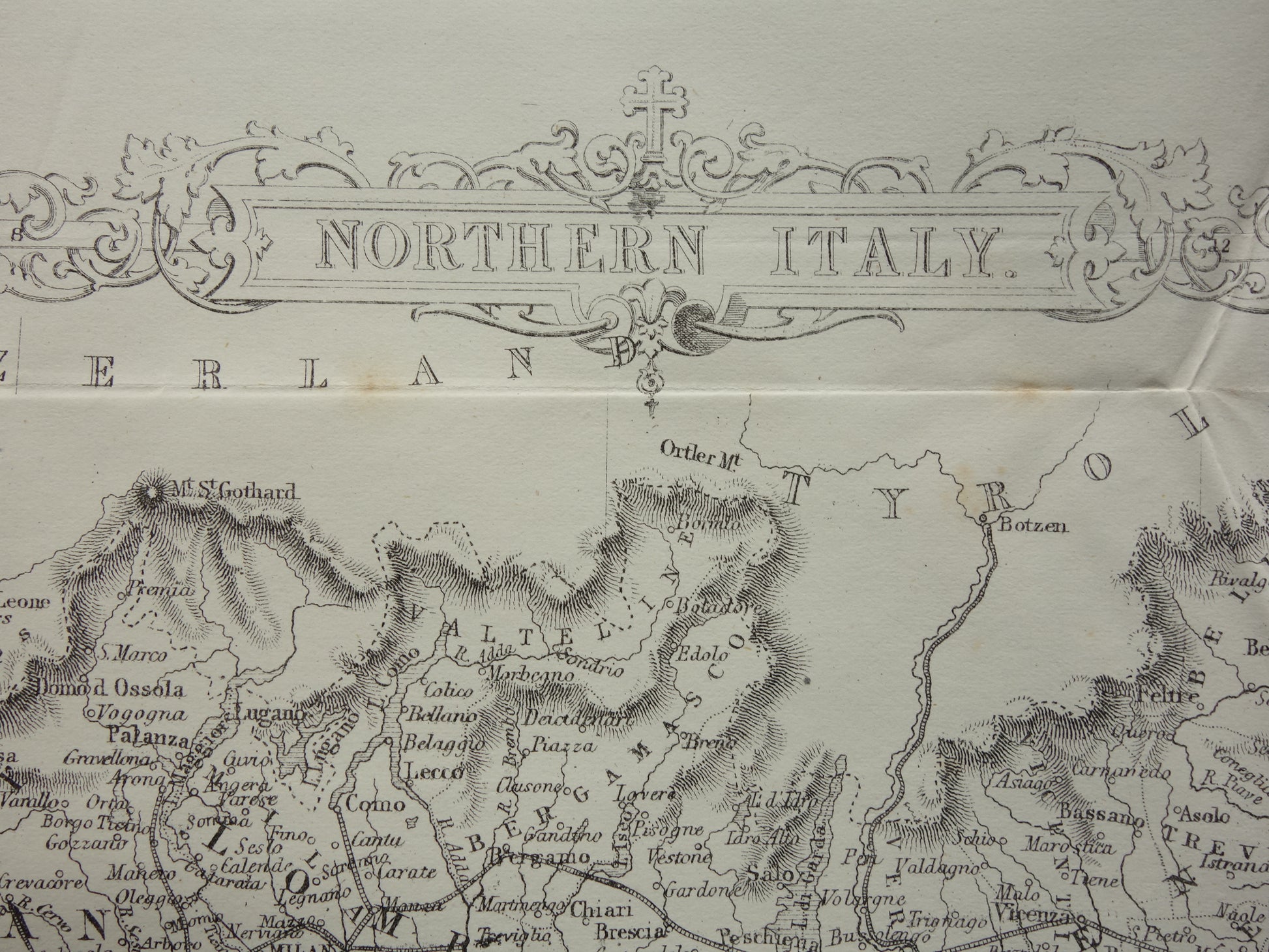 John Rapkin map of Northern Italy for sale 