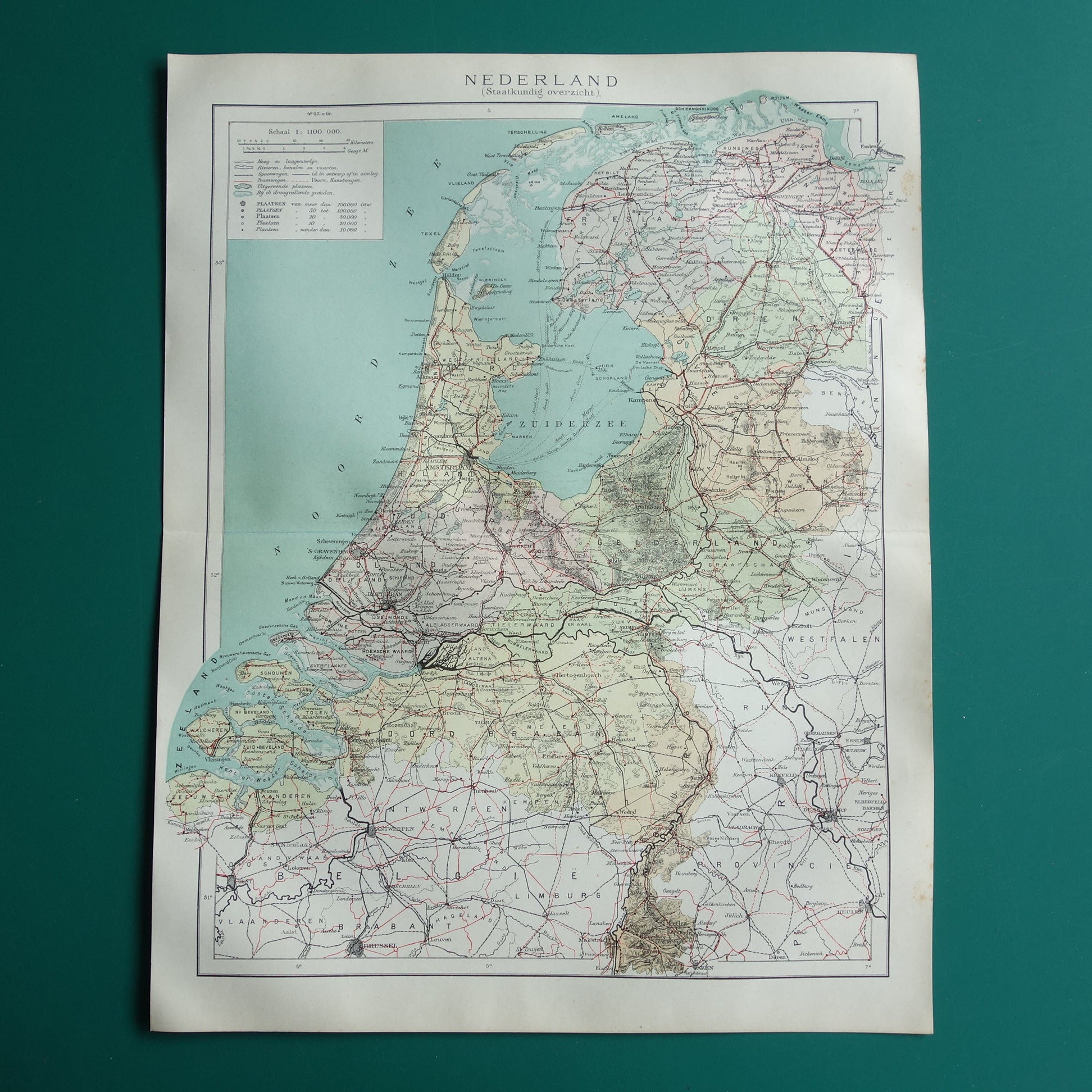 old Dutch map of the Netherlands for sale
