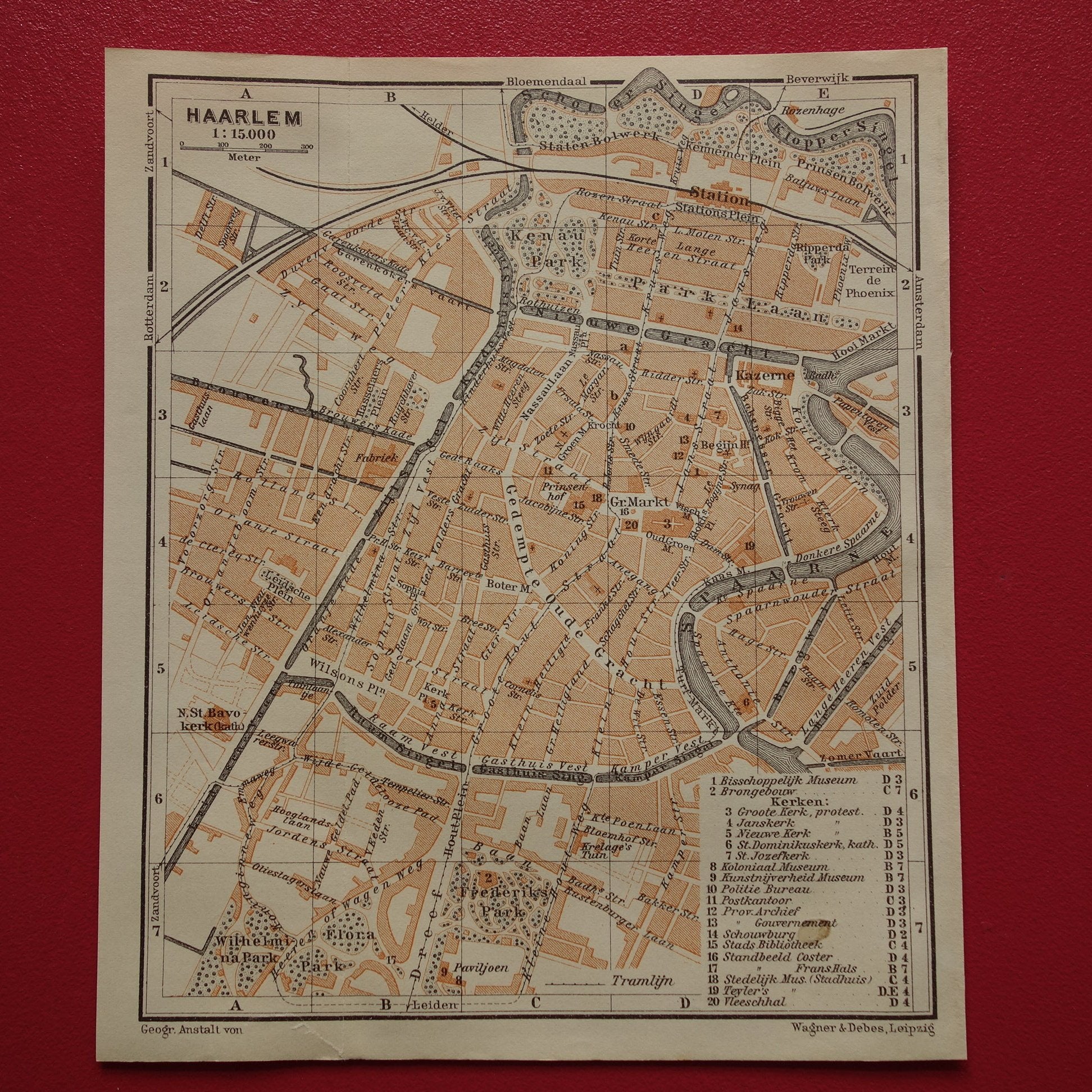 historische kaarten van Haarlem te koop