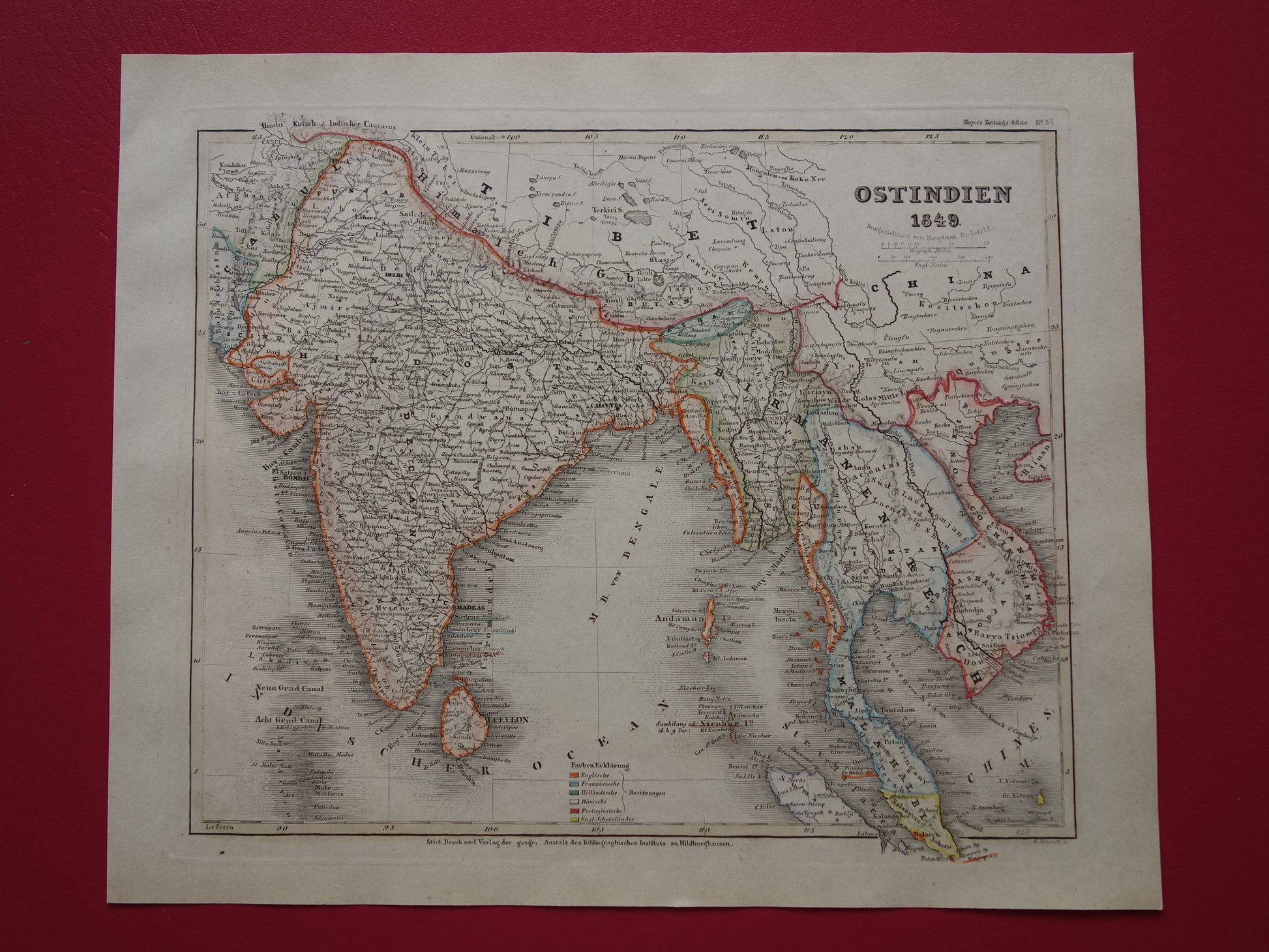 oude kaarten van India kopen