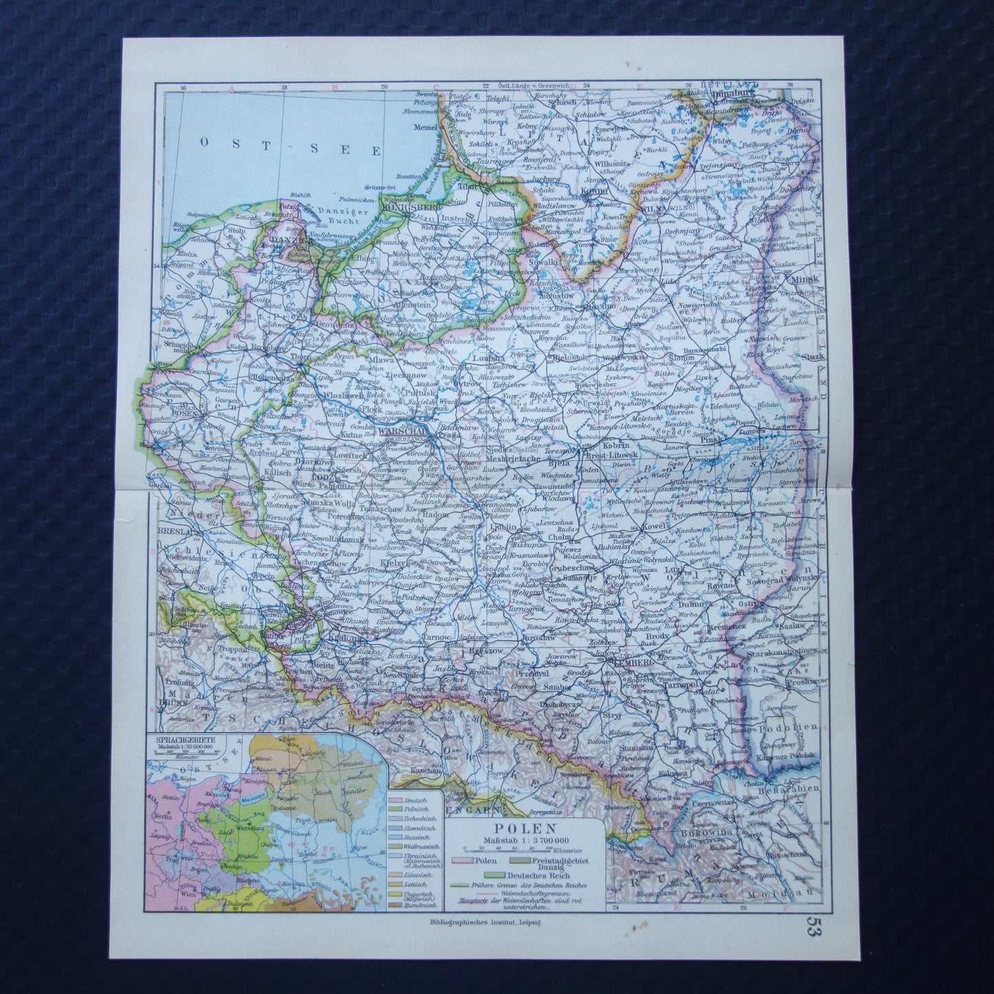 oude kaarten van Polen te koop