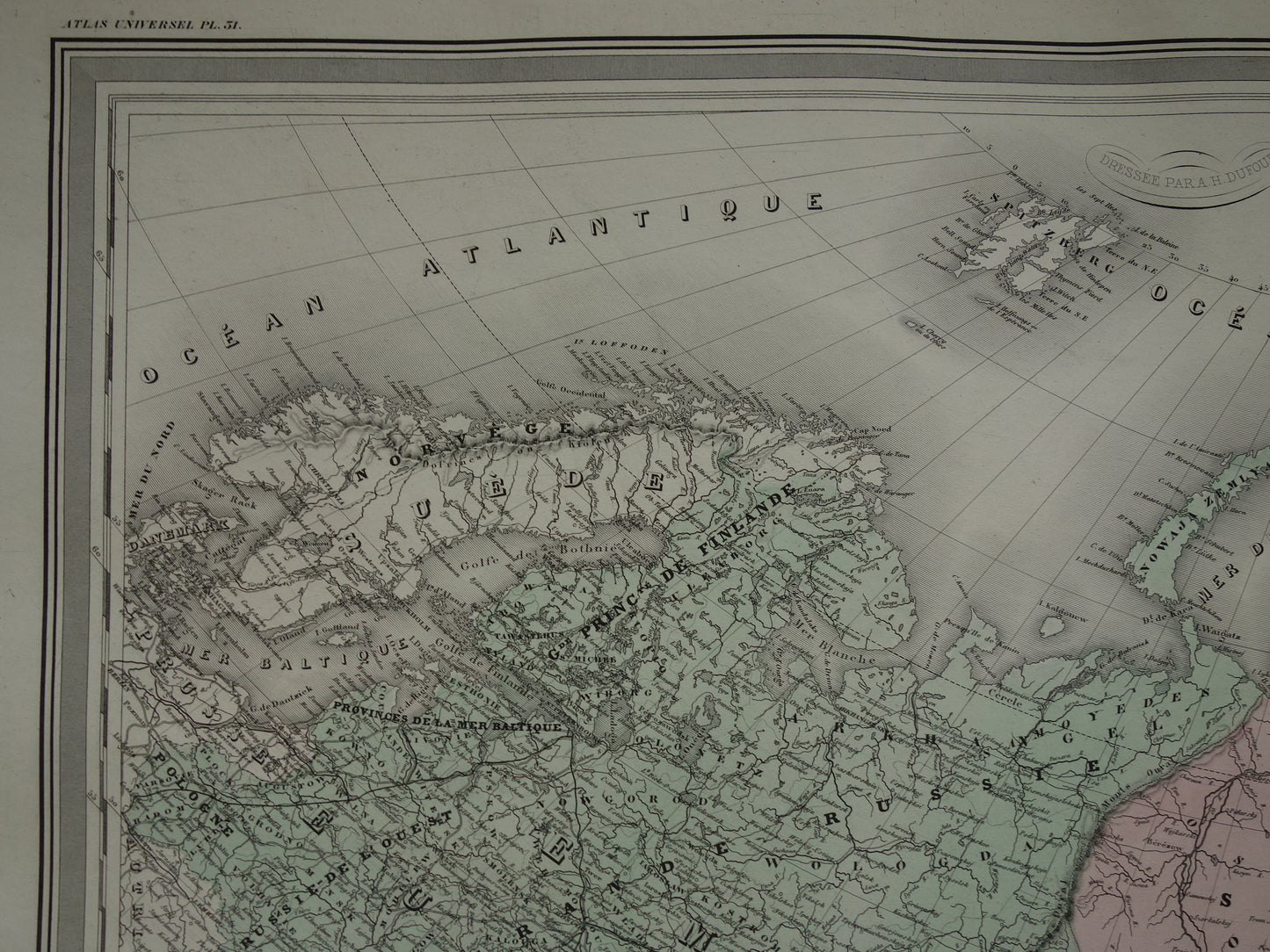 Oude landkaart van Rusland Zeer grote kaart Europees en Aziatisch deel Russische Rijk uit 1880 Originele vintage kaarten