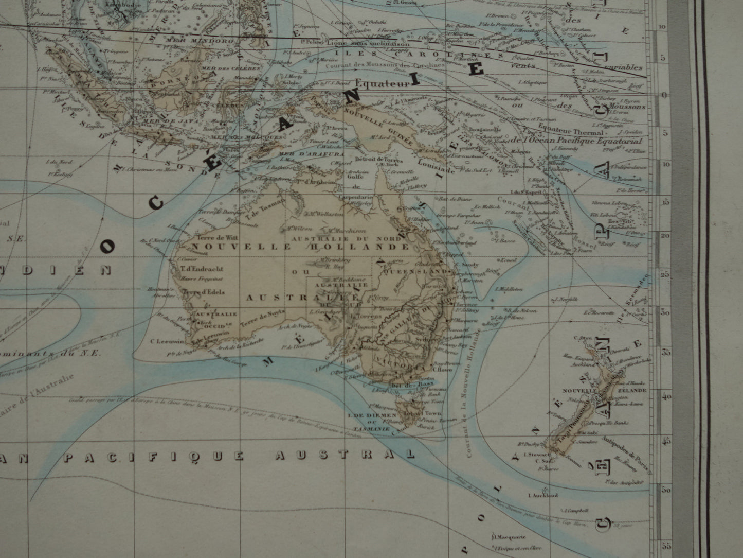 WERELDKAART grote antieke kaart van de wereld in mercatorprojectie 1880 originele 140+ jaar oude wereldkaarten