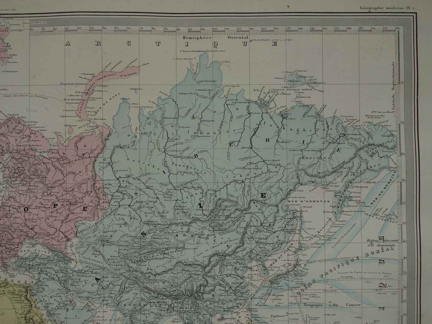 WERELDKAART grote antieke kaart van de wereld in mercatorprojectie 1880 originele 140+ jaar oude wereldkaarten