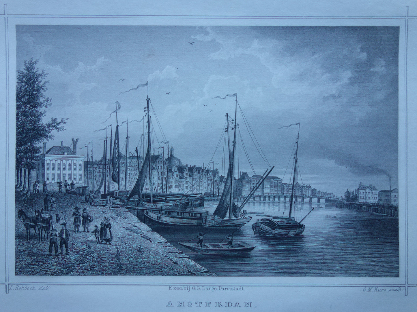 Amsterdam Oude Teertuinen Gerwen 1858 te koop