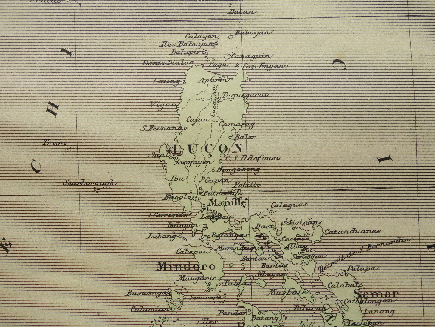 FILIPIJNEN oude kaart van de Filipijnen uit 1896 originele antieke Franse landkaart
