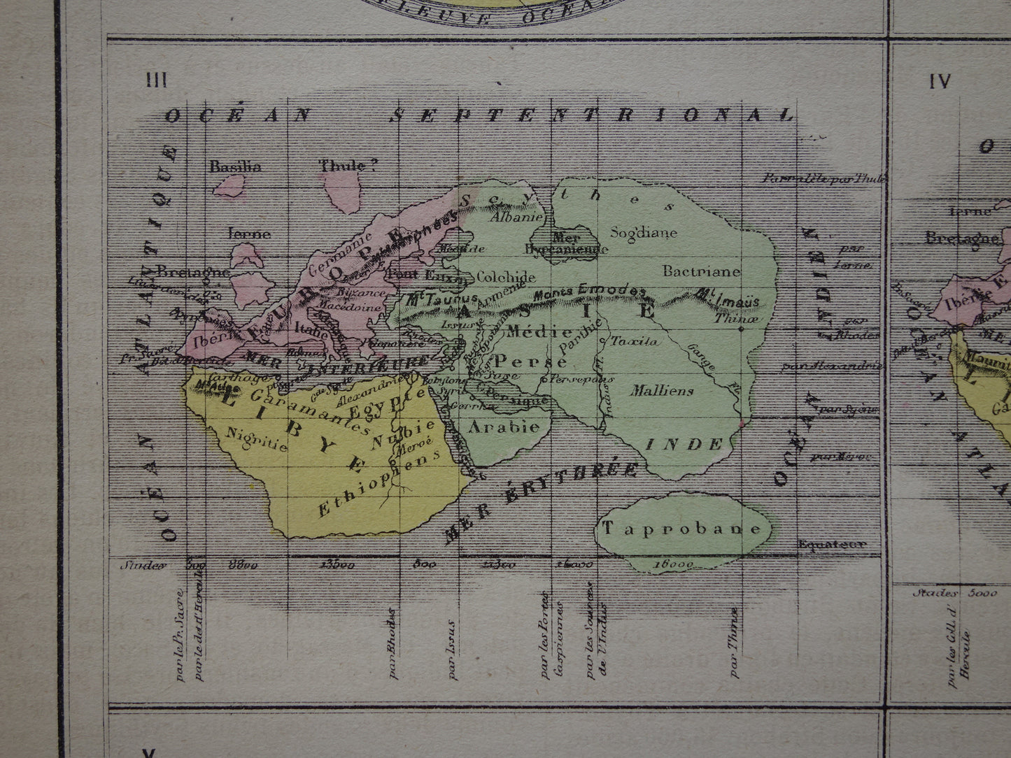 Geschiedenis van cartografie oude kaart van Ptolemaeus Homerus Wereldkaart Antieke Kartografie Aardrijkskunde print Strabo Herodotus