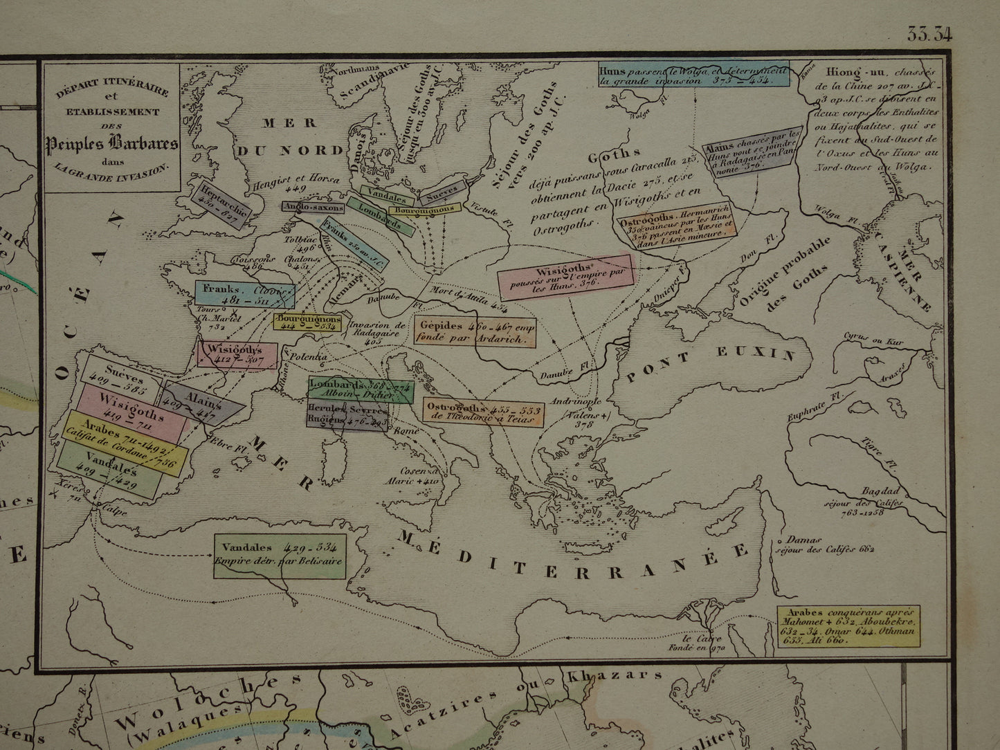 de grote volsverhuizing historische kaart