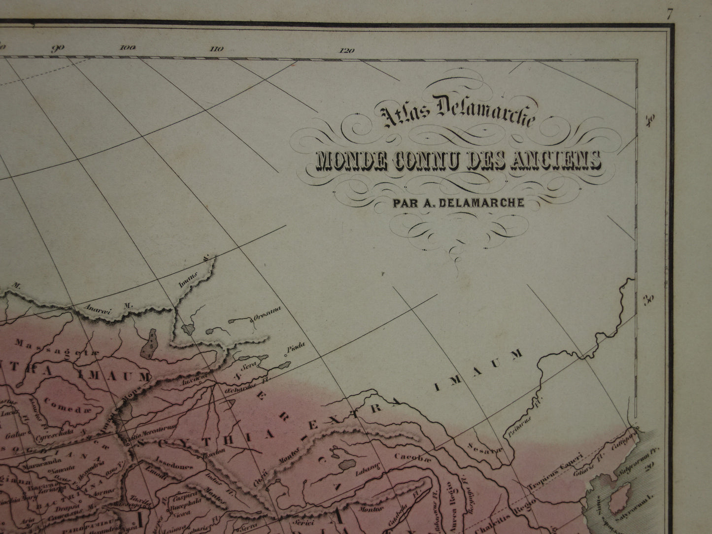 Atlas Delamarche Monde connu des anciens par A. Delamarche 1859