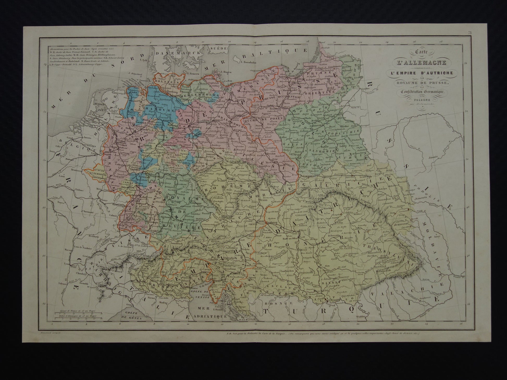 oude kaarten van Duitsland kopen historische landkaart