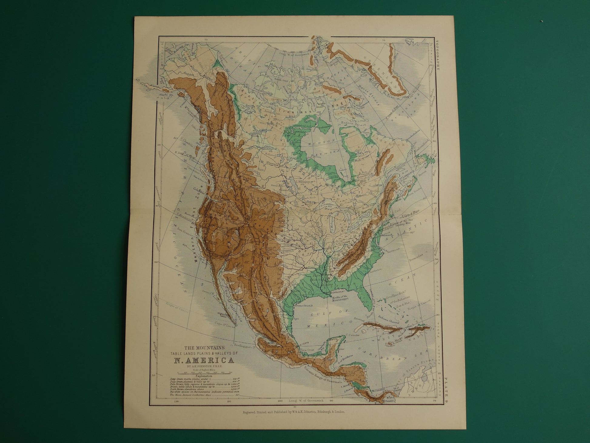 The mountains table lands plains and valleys of north america