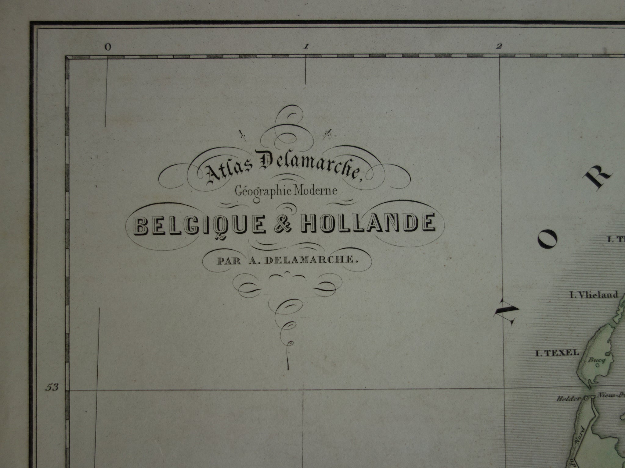 Nederland en België oude kaart uit 1859 - prachtige originele antieke