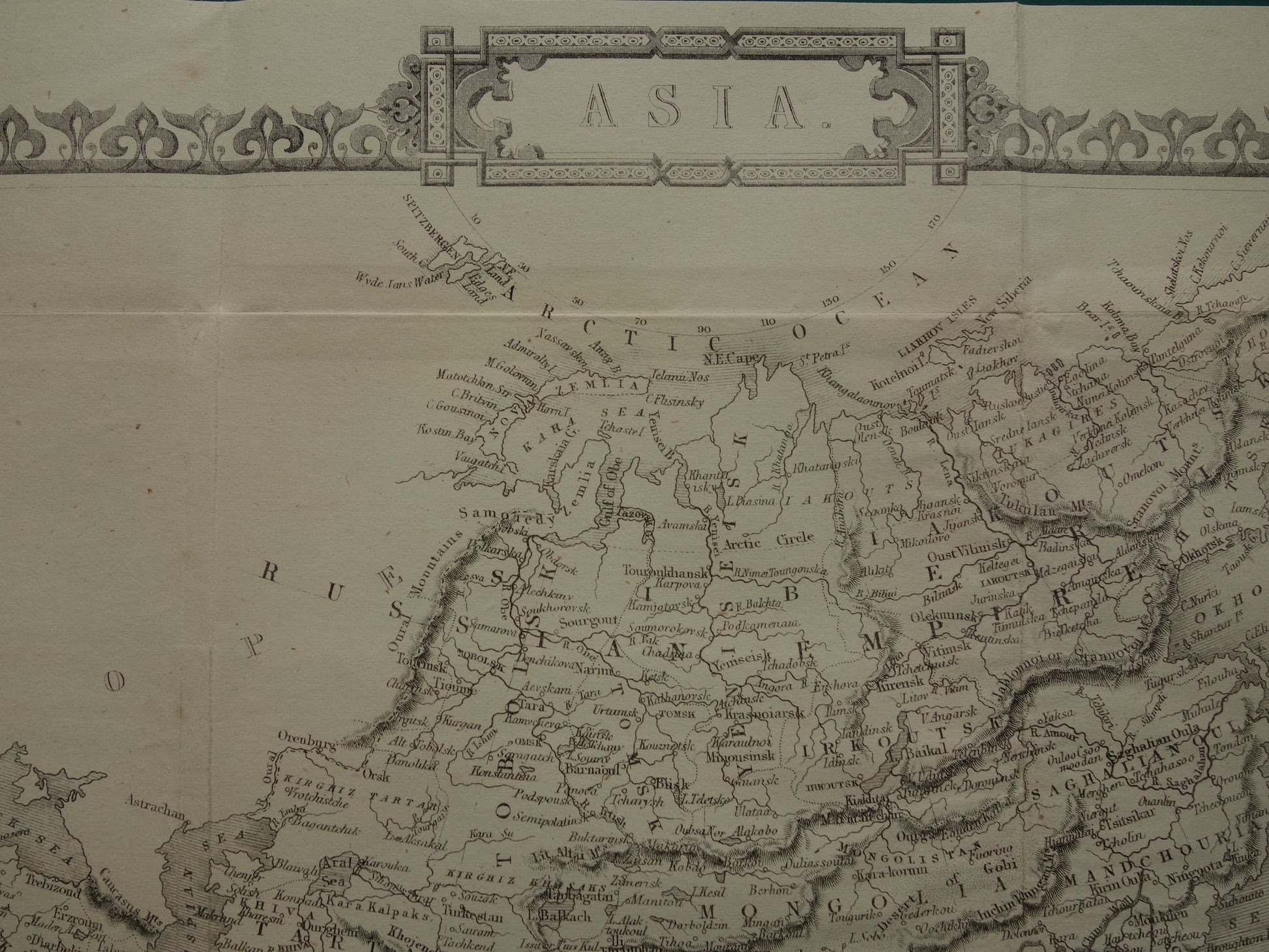 John Rapkin map of Asia circa 1860