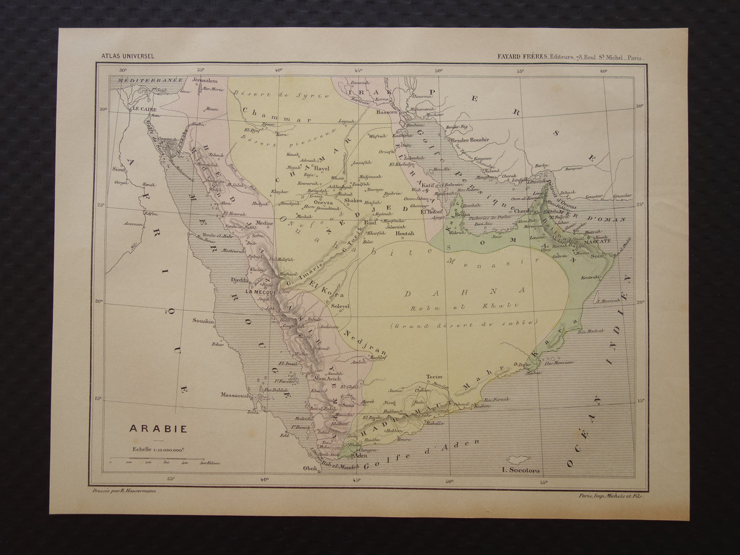 perzische golfgolfstaten antieke kaart