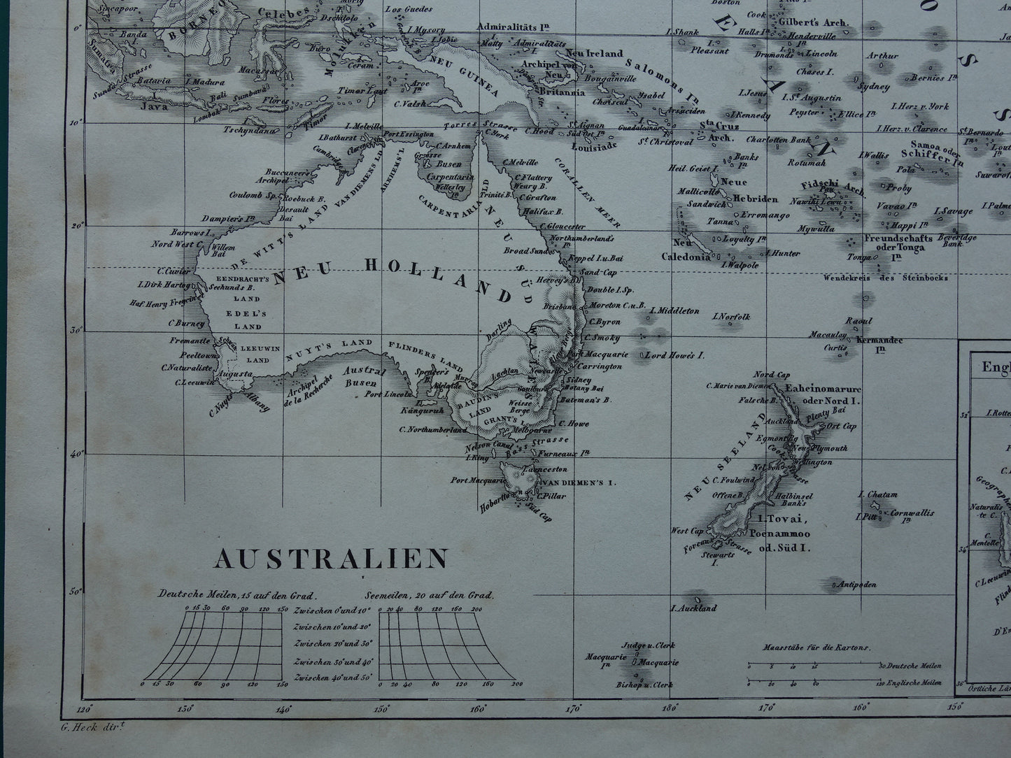 australie antieke landkaart te koop