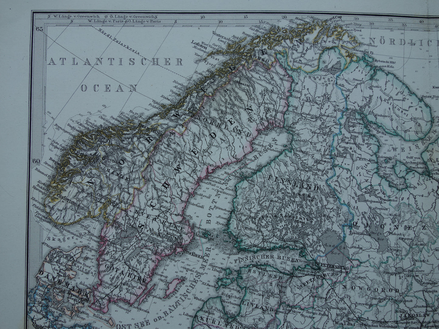 Europees Rusland in het jaar 1875 kaarten landkaarten