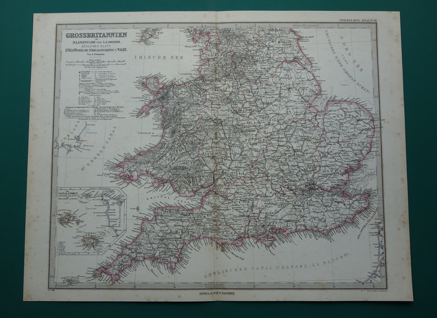 historische antieke kaarten van Engeland winkel kopen