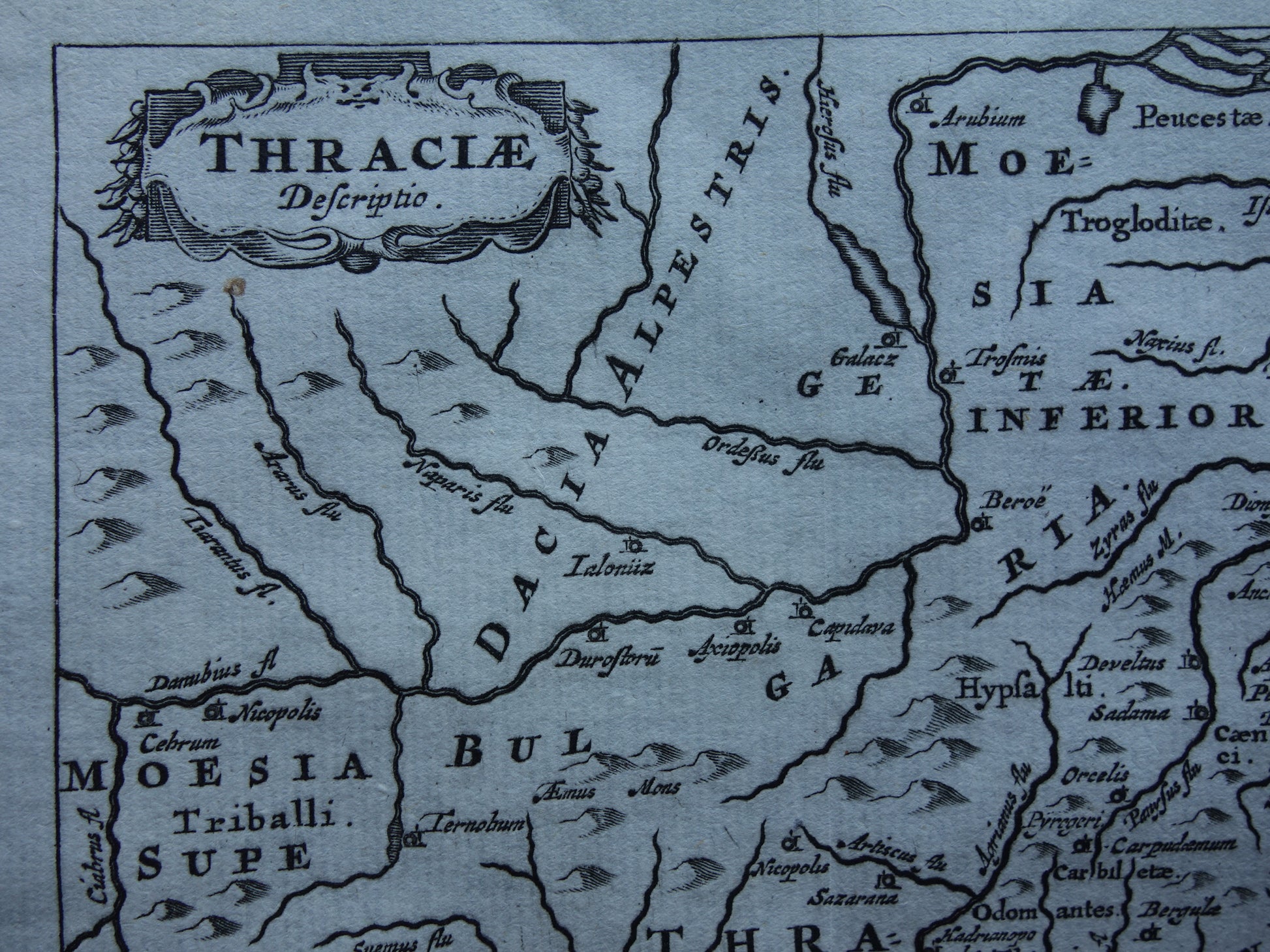 Thraciae Desriptio Cluver map