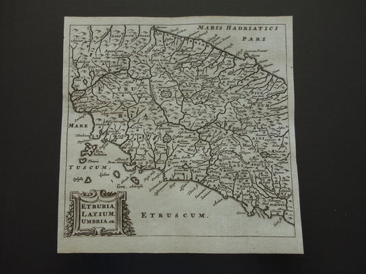 Cluver 1661 Etruria Latium Umbria map