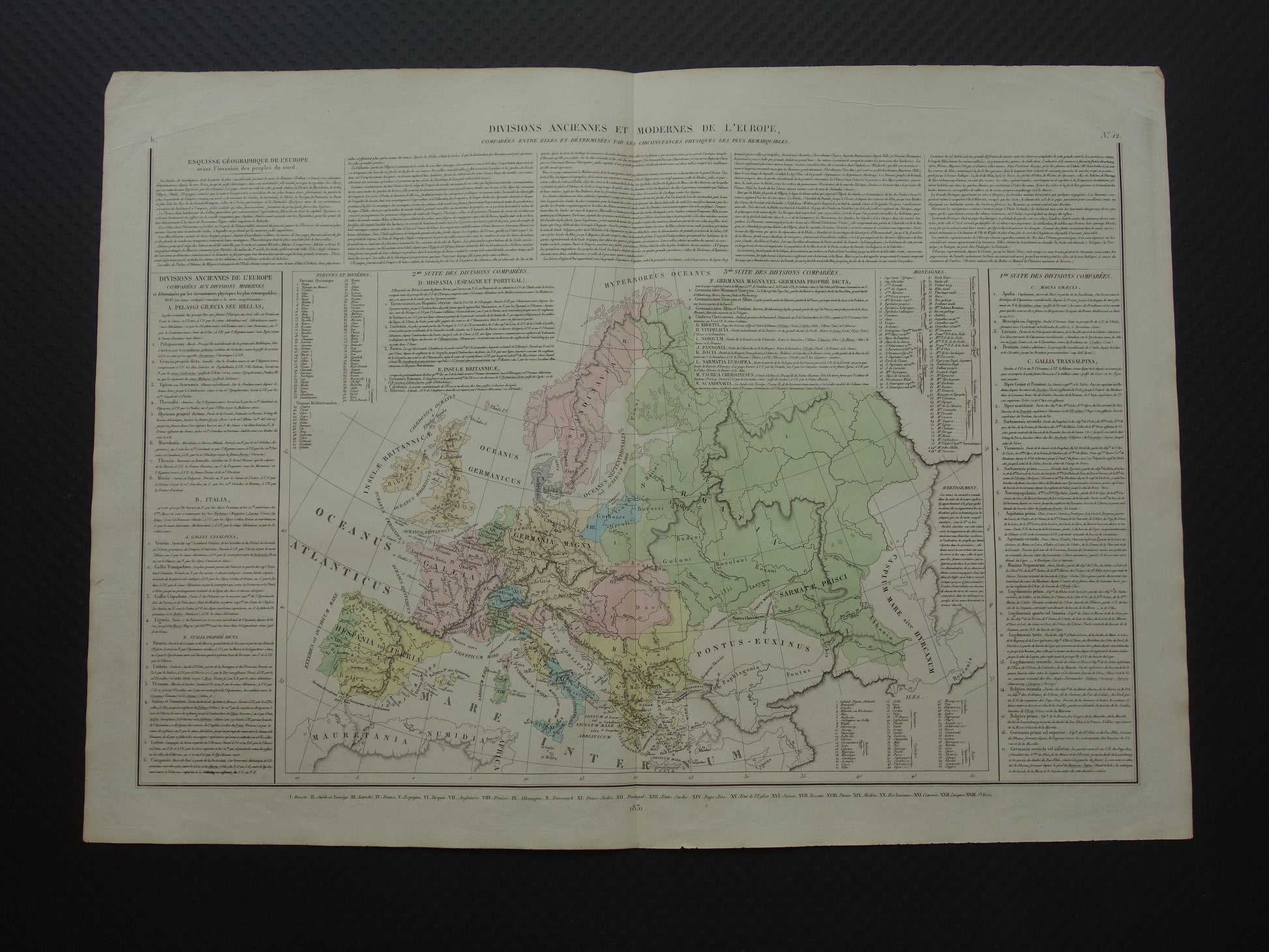 Divisions anciennes et modernes de l'europe comparees entre elles et determines par les circonstances physiques les plus remarquables