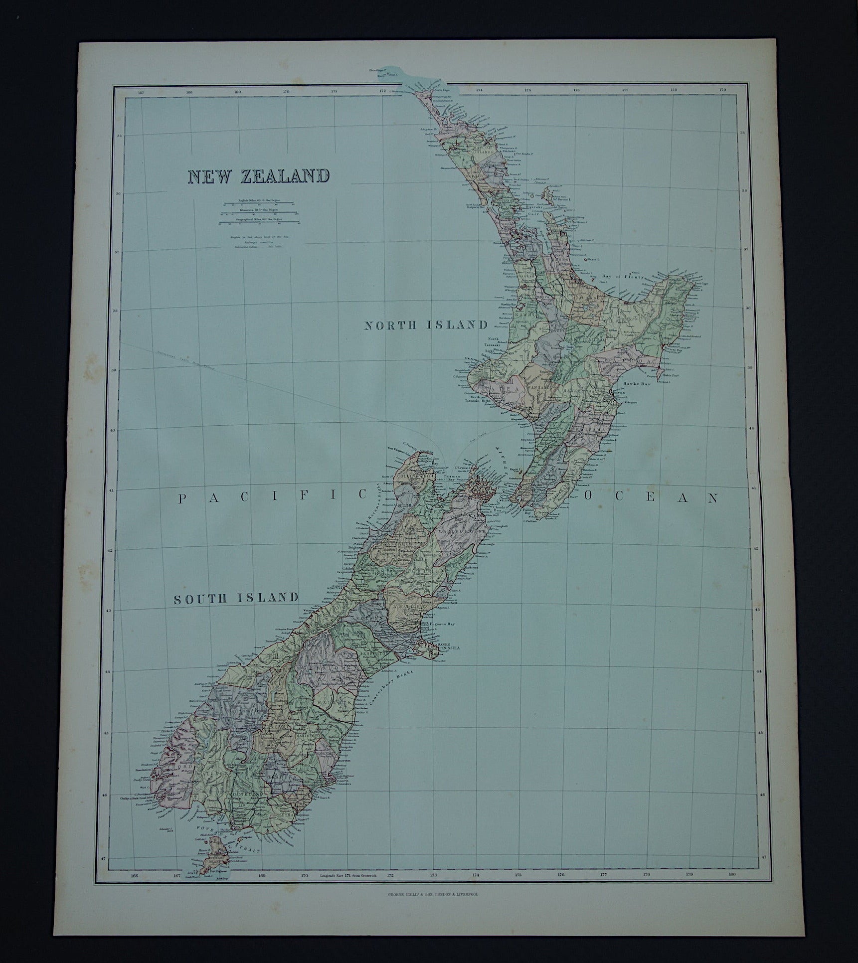 oude kaarten van Nieuw-Zeeland