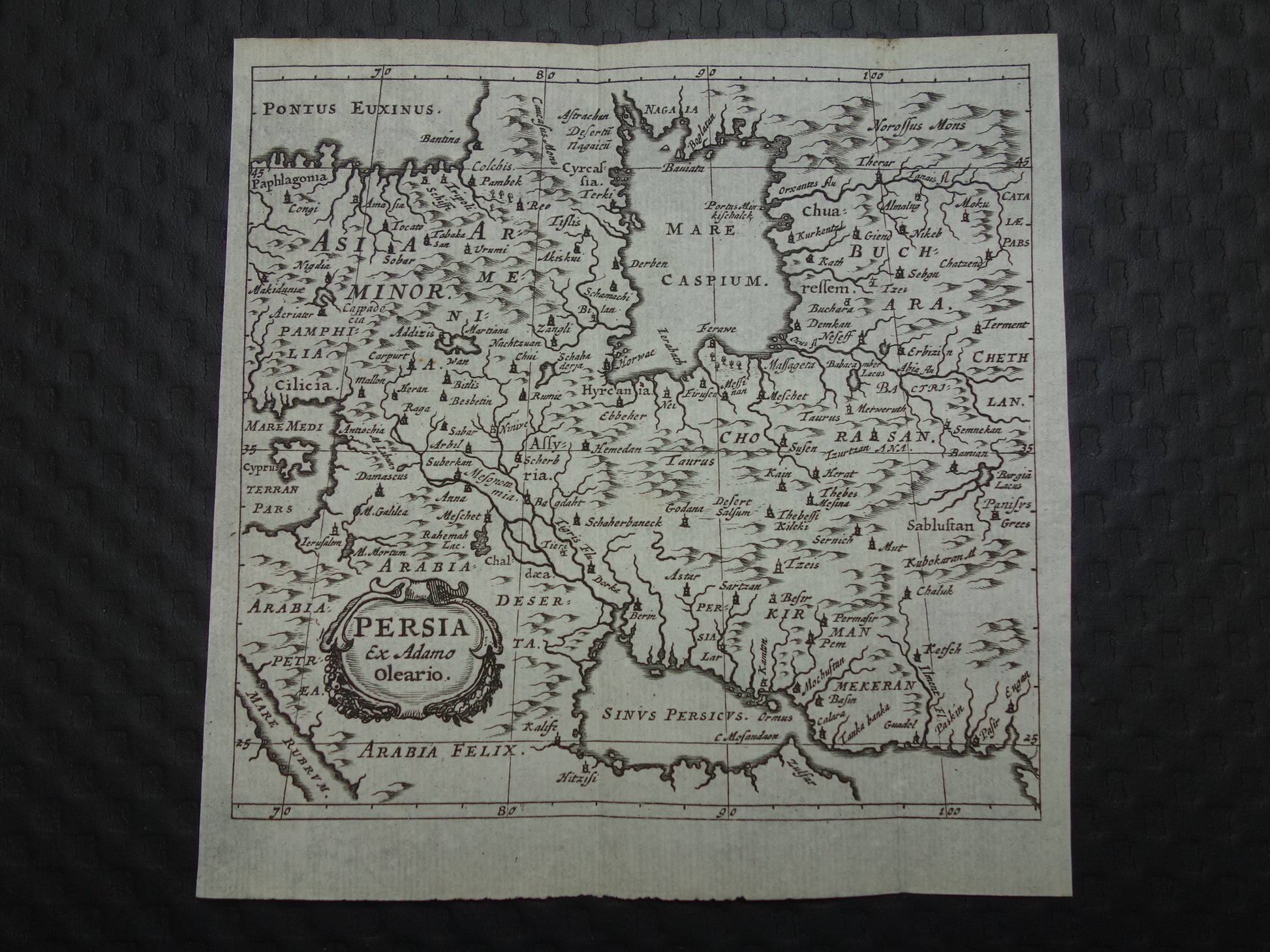 Persia ex Adamo Oleario Cluver 1661 map