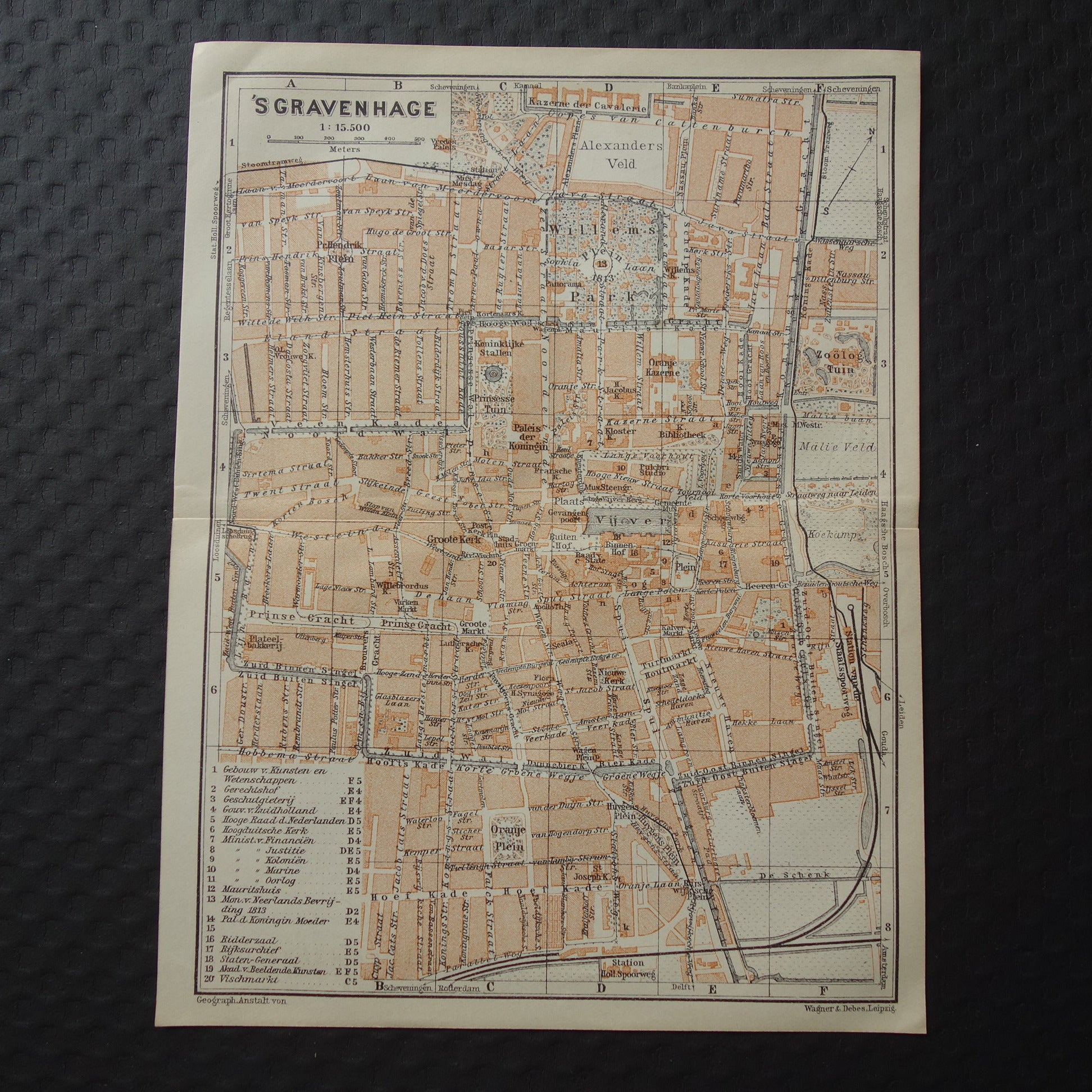 oude plattegrond van Den Haag kopen