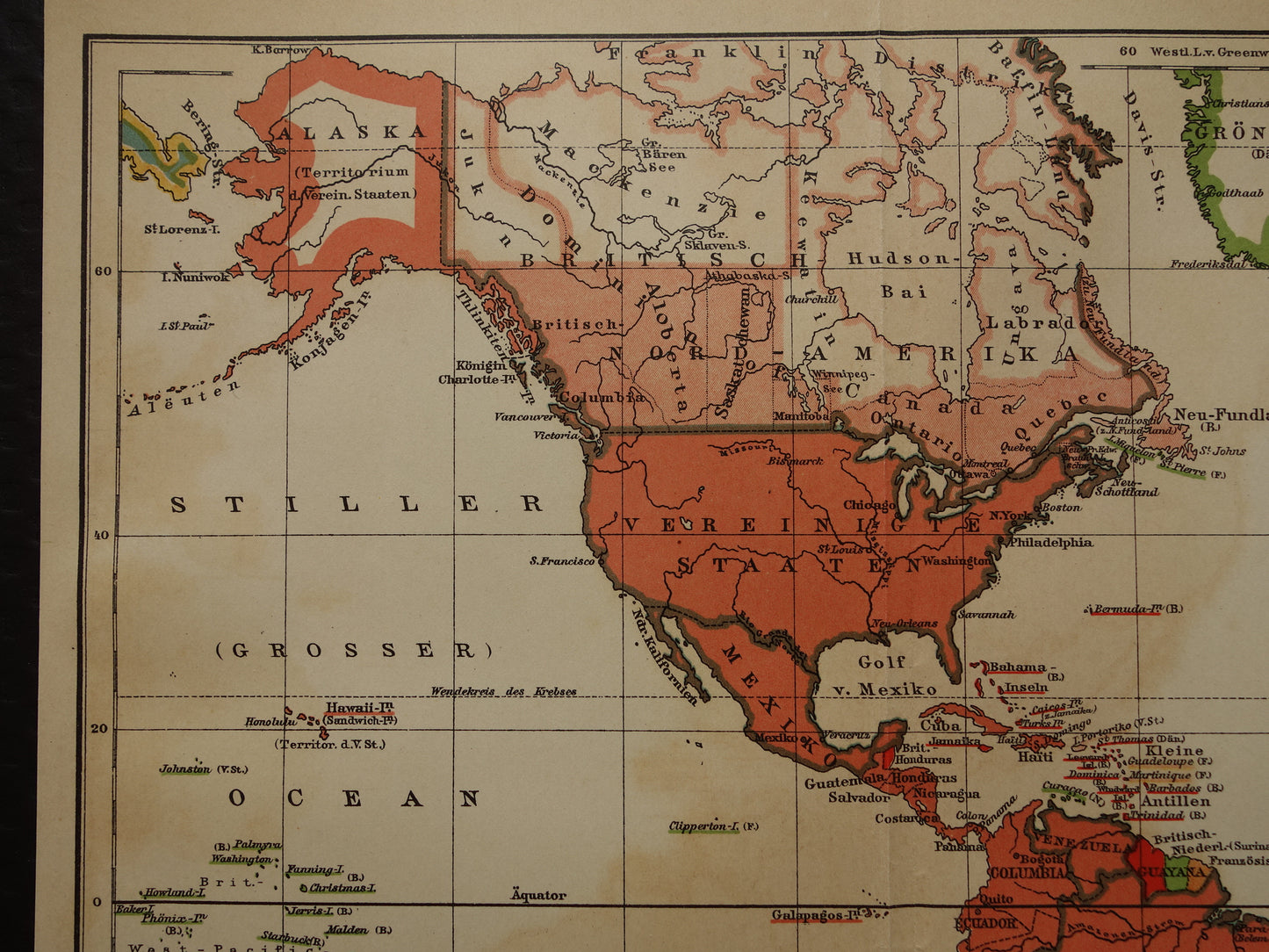 Oude wereldkaart van Staatsvormen en Koloniale bezittingen 1911 originele antieke gedateerde kaart