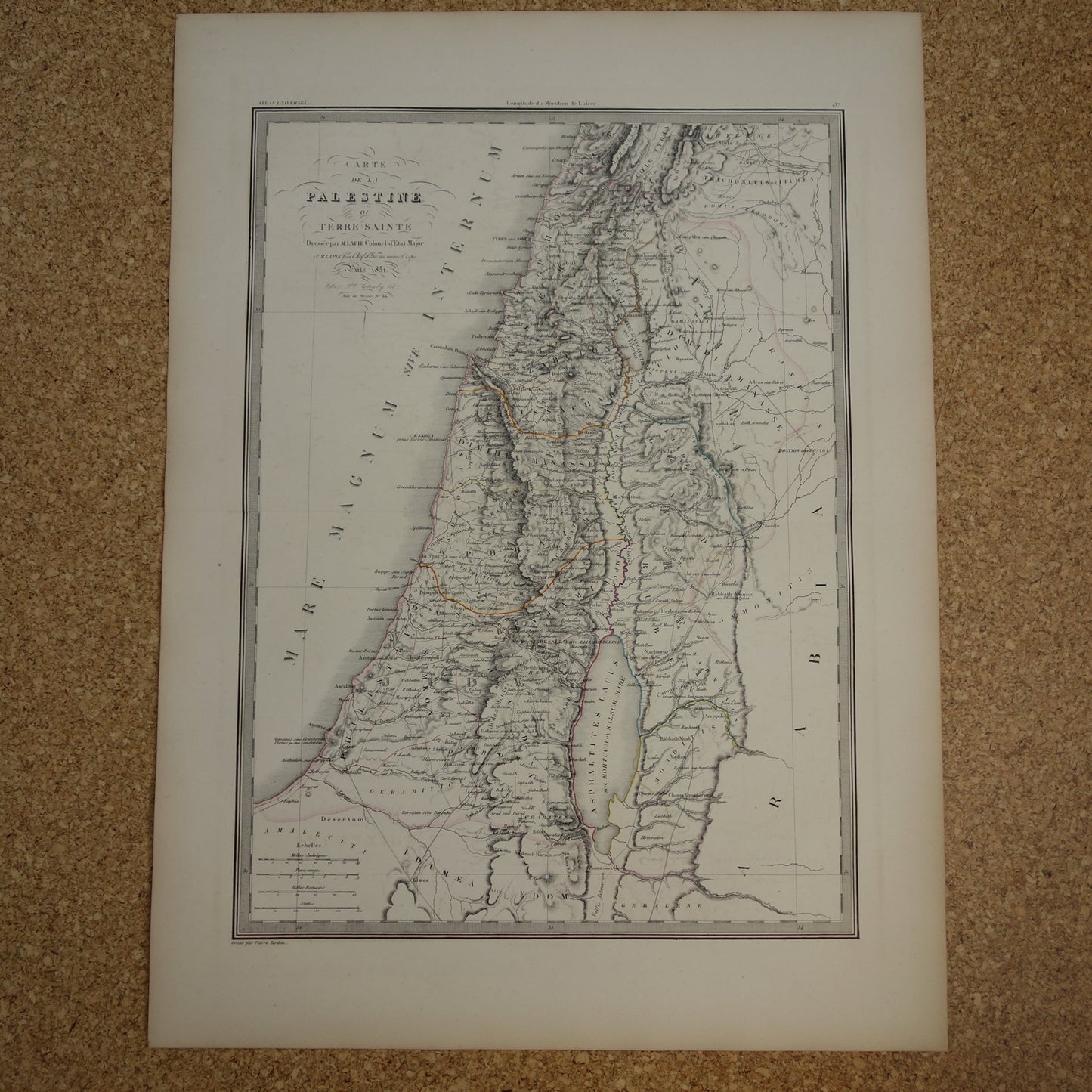 Israel en Palestina in de oudheid kaart landkaart