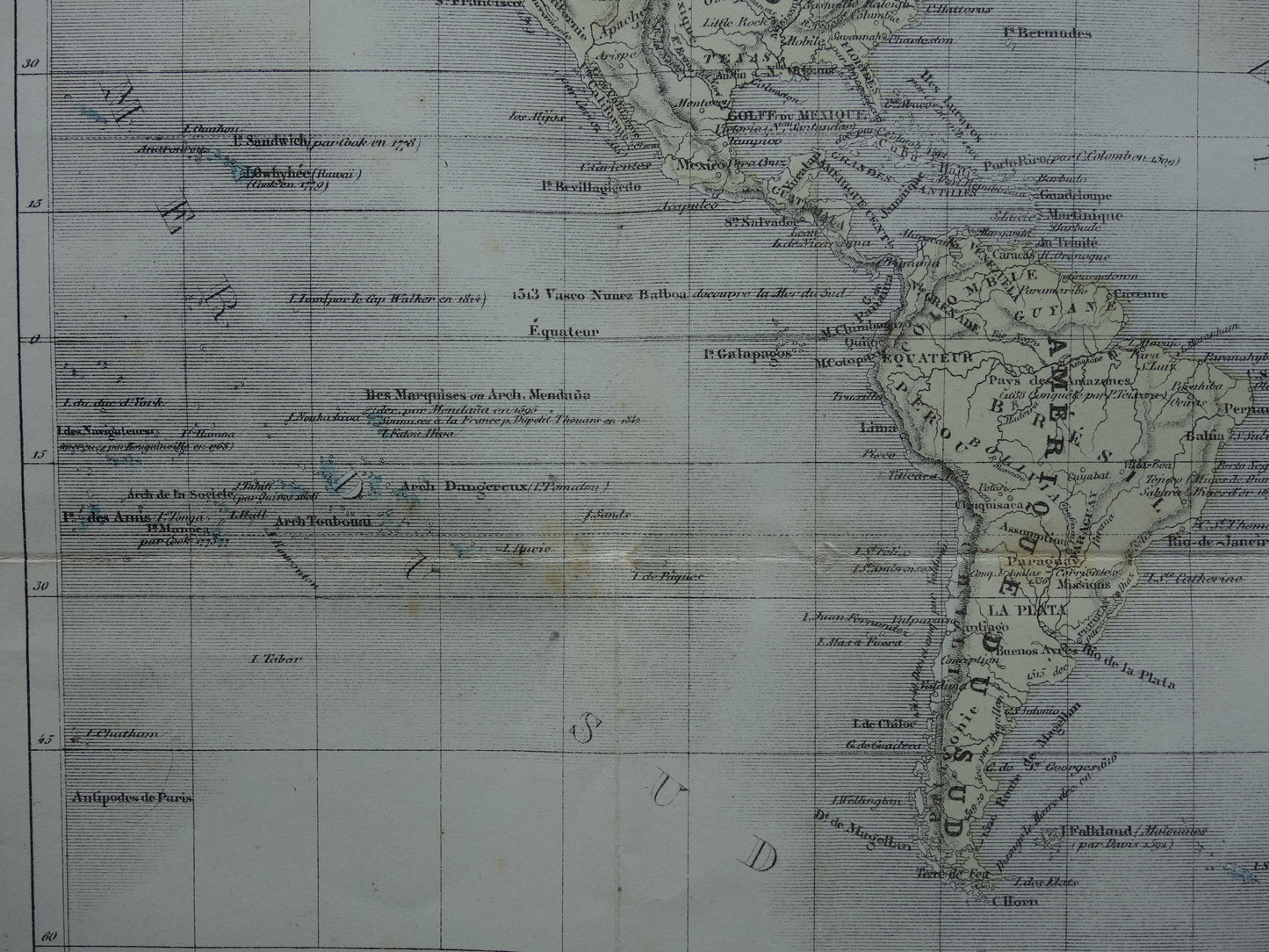 WERELDKAART oude kaart van de wereld met routes ontdekkingsreizigers 1858 originele antieke kaart over ontdekkingsreizen